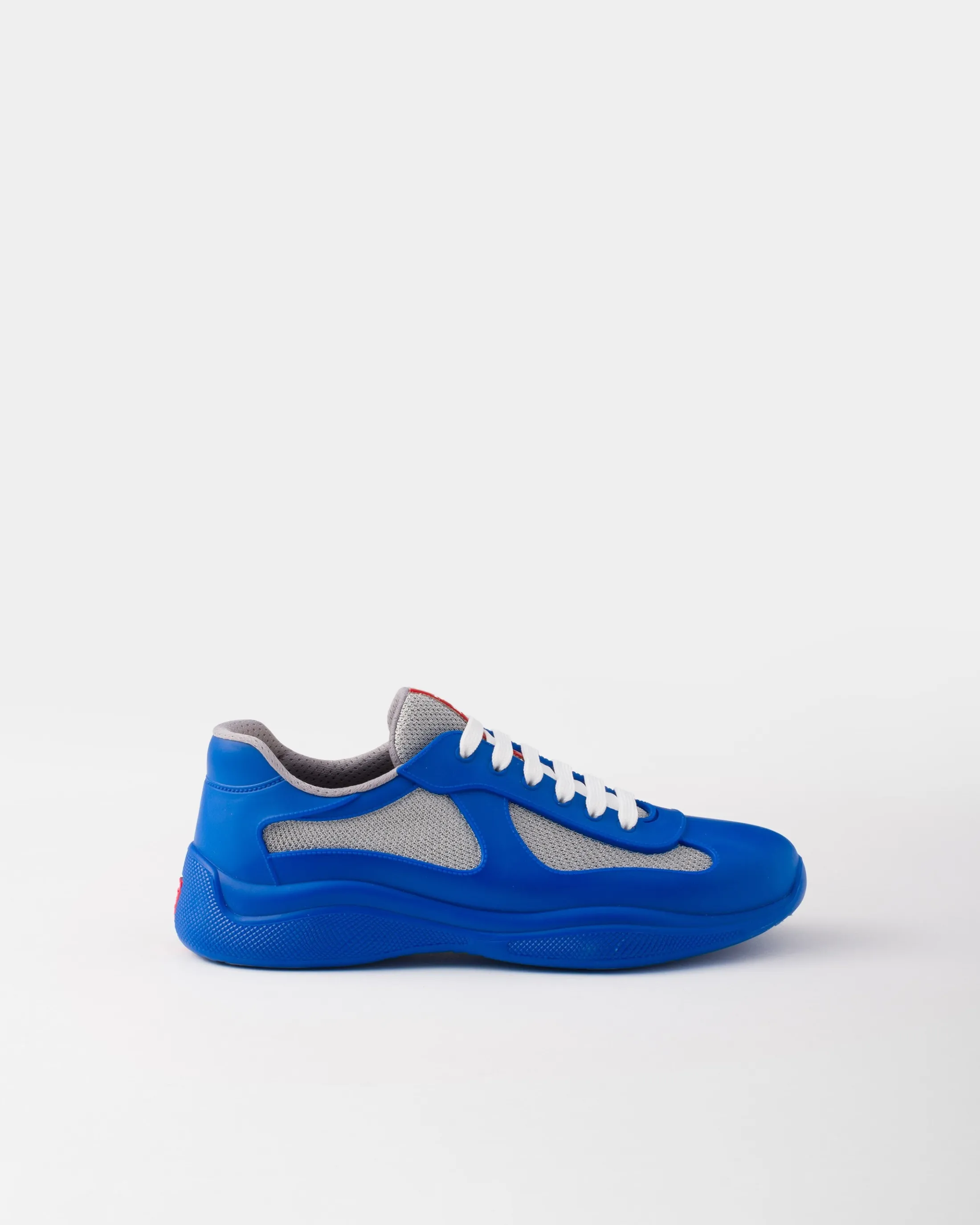 Prada America's Cup Soft rubber and bike fabric sneakers Sapphireblue Online