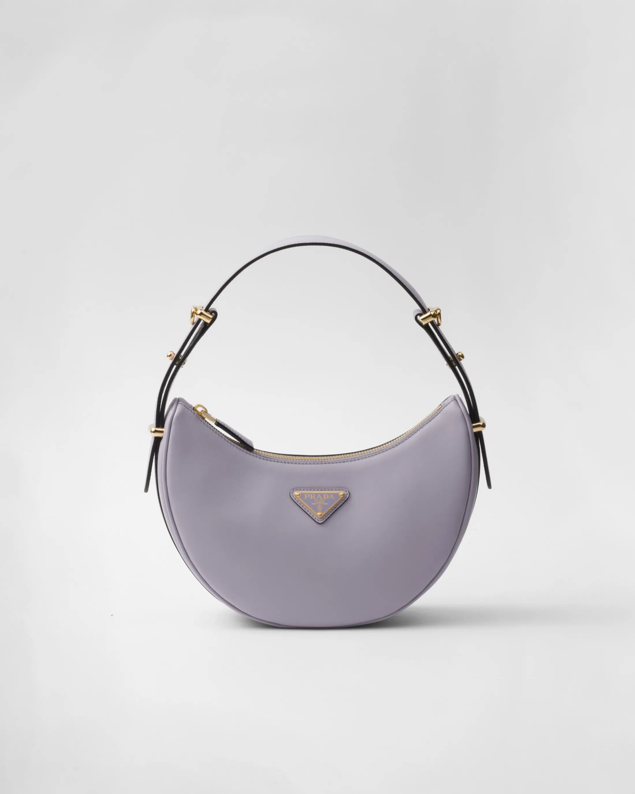 Prada Arqué small leather shoulder bag Wisteria Cheap