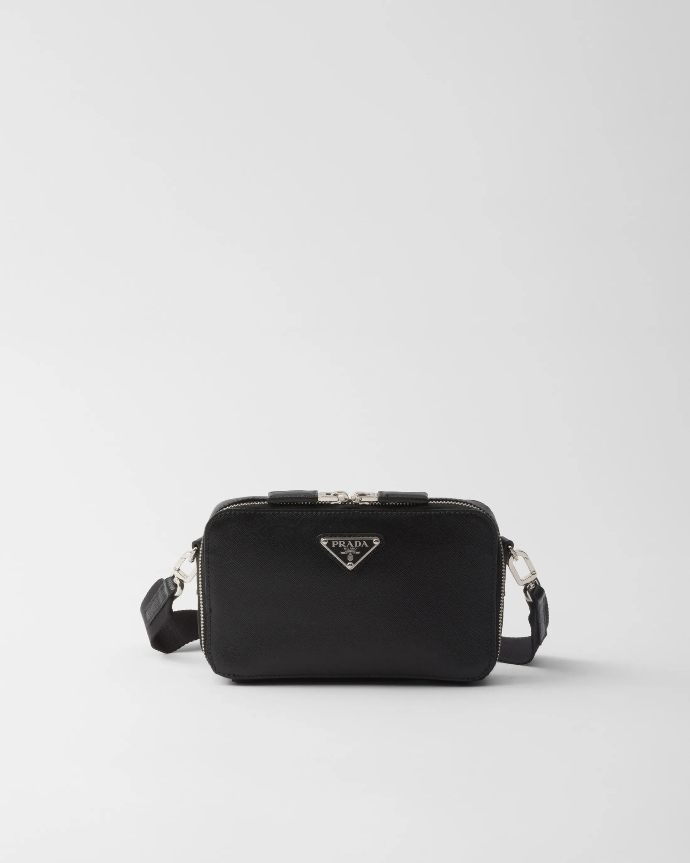 Prada Brique Saffiano leather bag Black Cheap