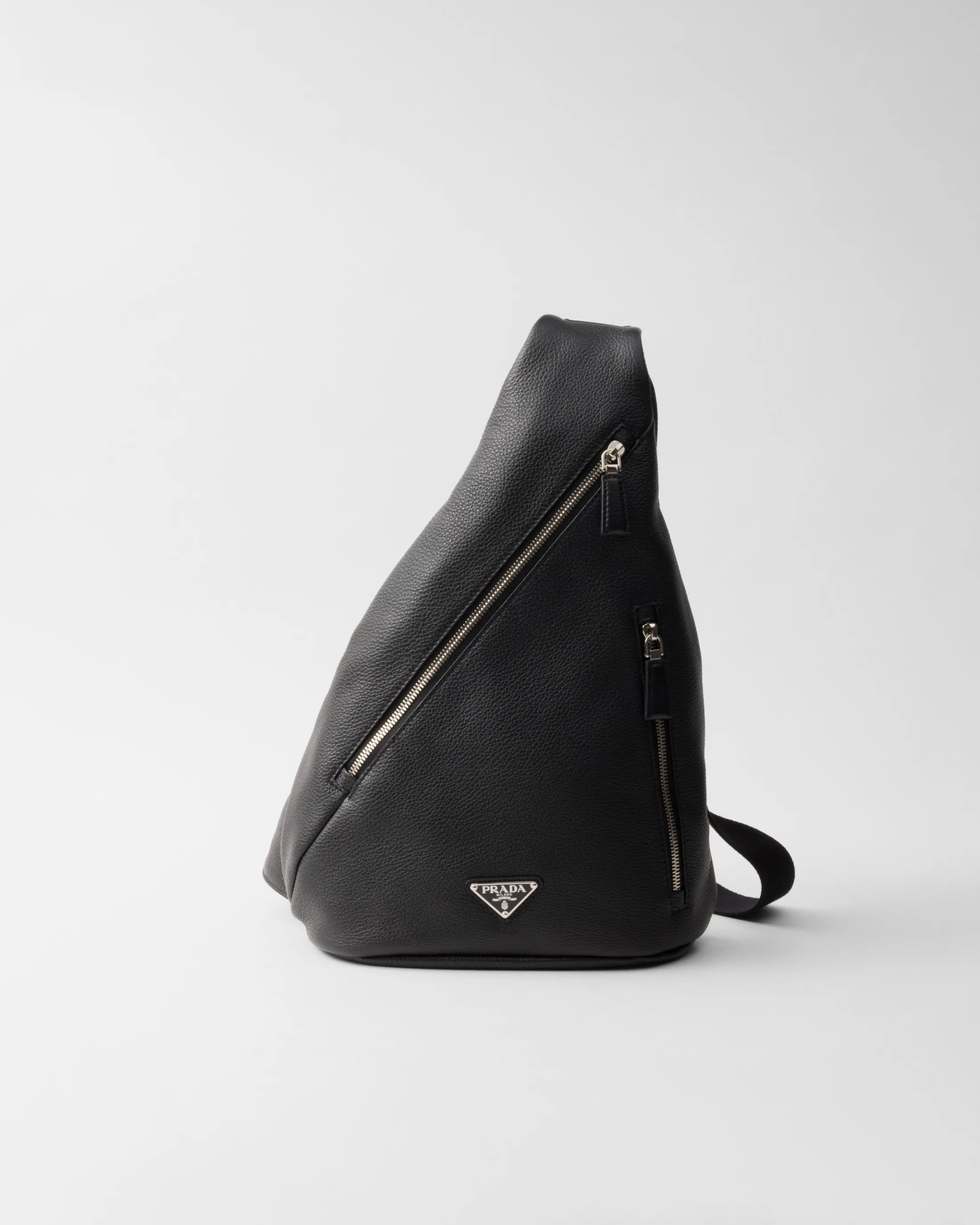 Prada Cross leather bag Black Shop