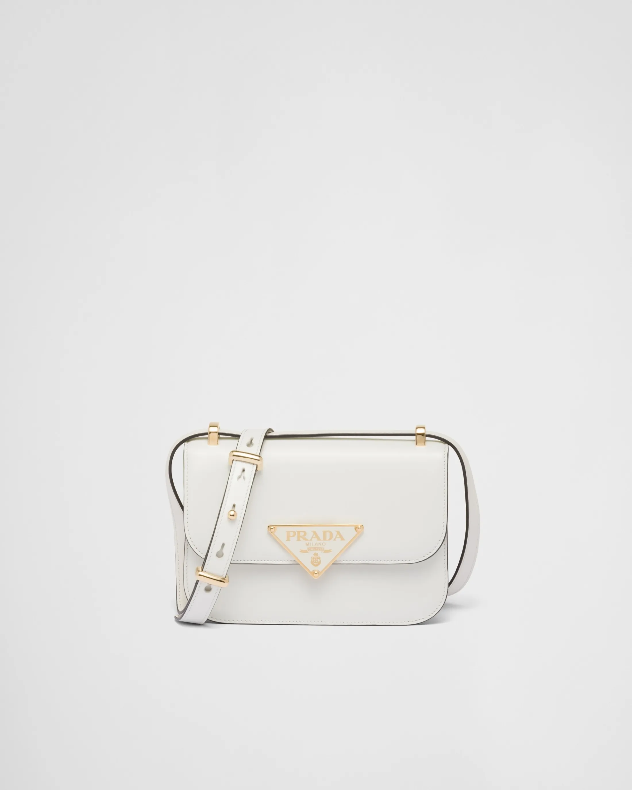 Prada Emblème leather bag White Sale