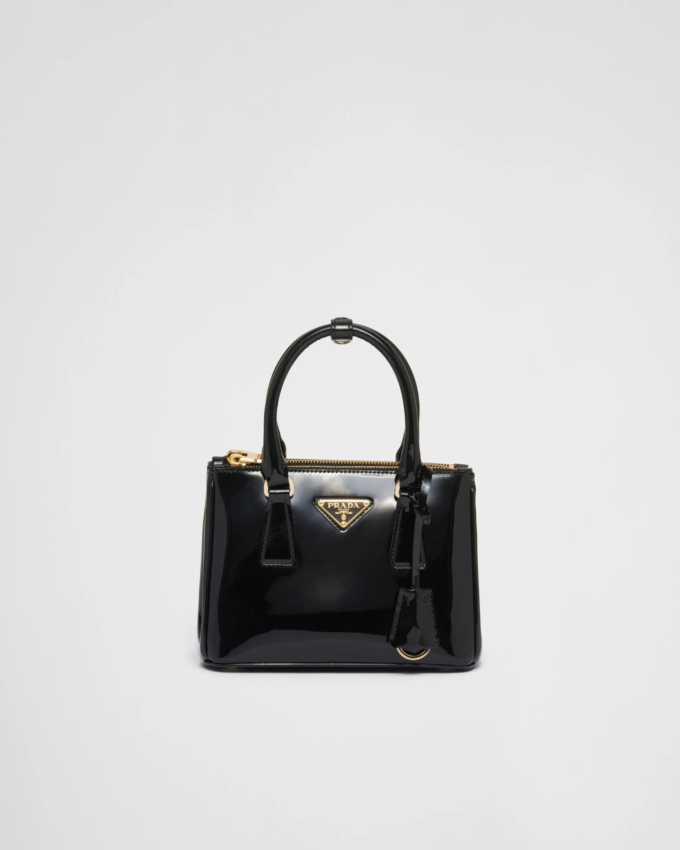 Prada Galleria patent leather mini bag Black New