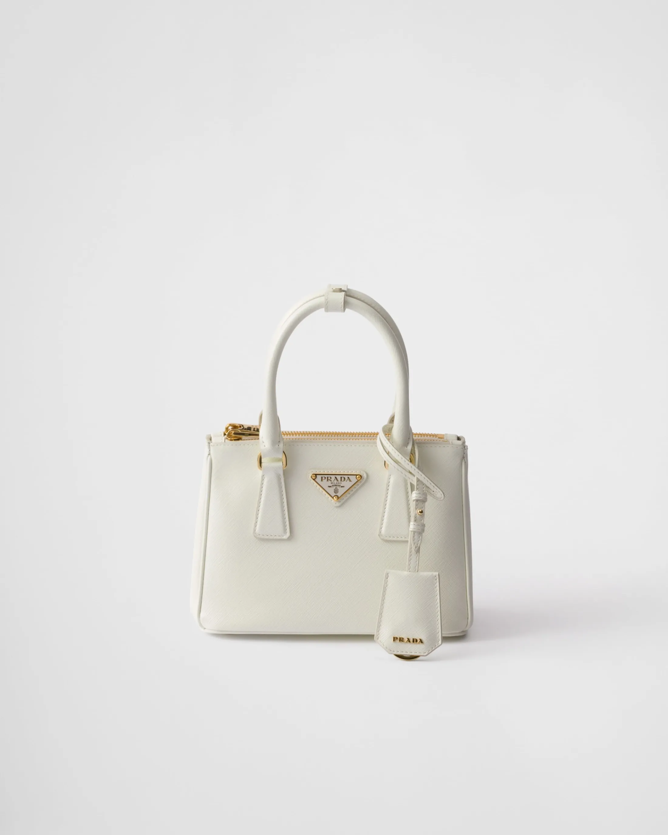 Prada Galleria patent Saffiano mini-bag White Sale