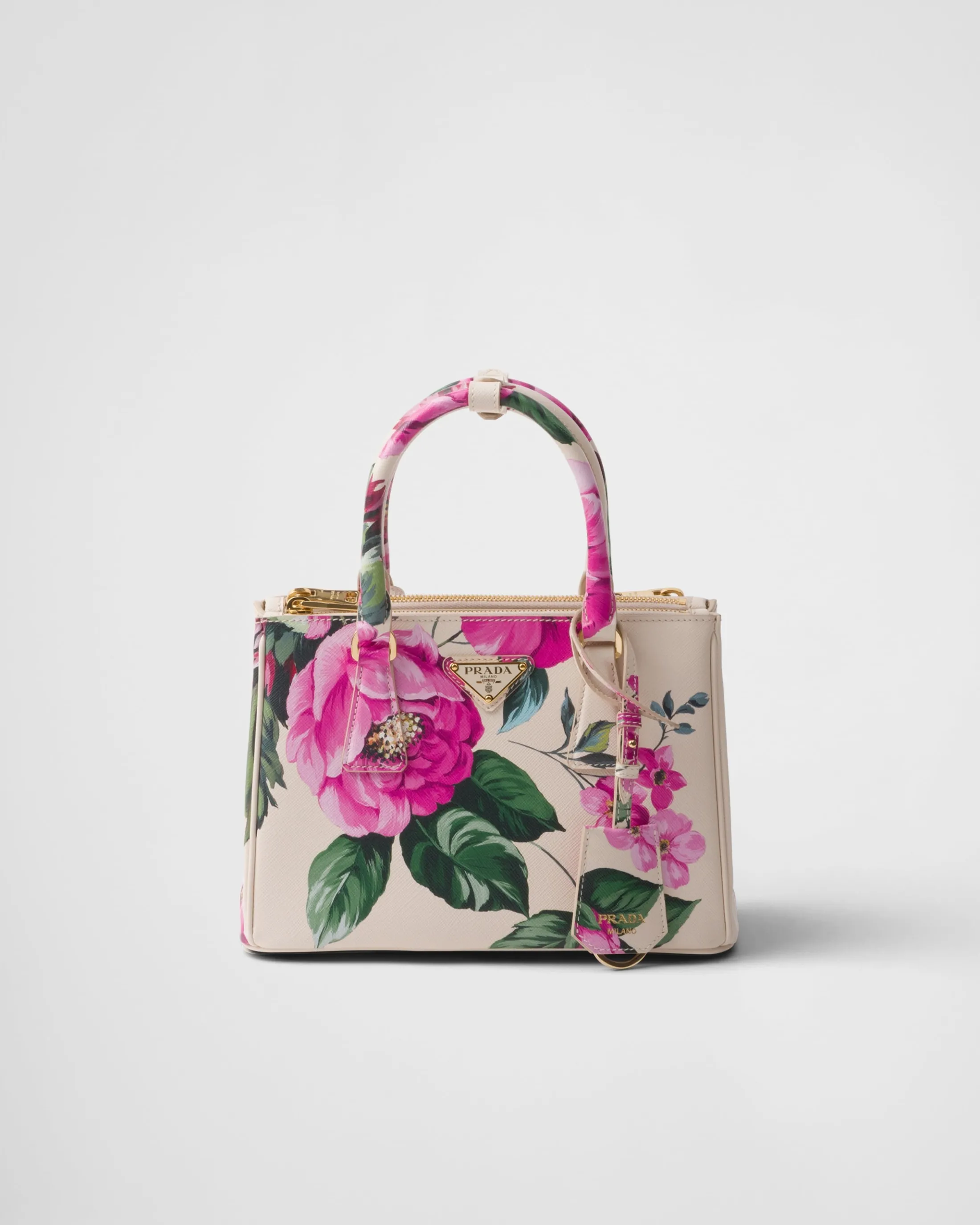 Prada Galleria printed Saffiano leather bag Begoniapink Outlet