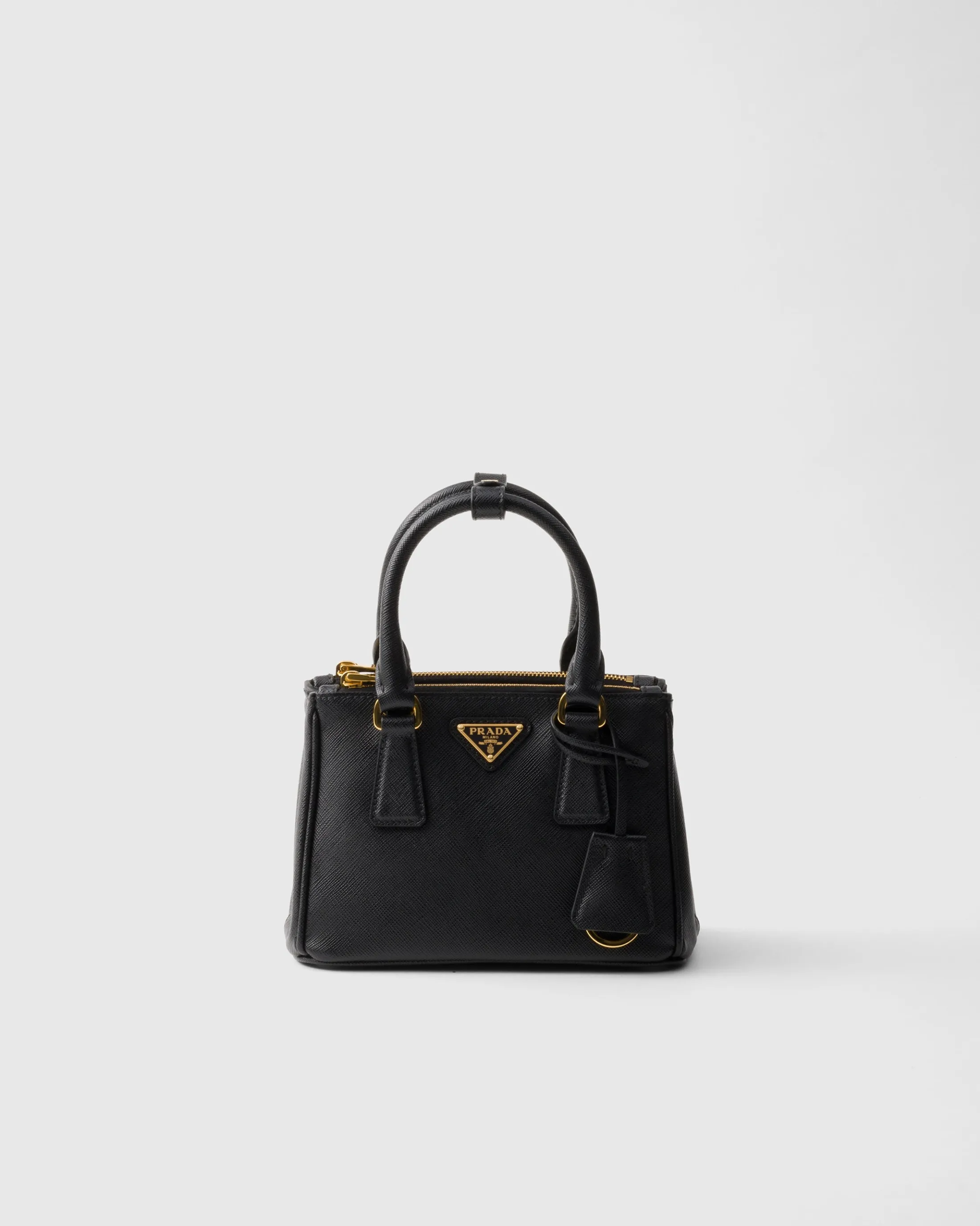 Prada Galleria Saffiano leather micro bag Black Sale