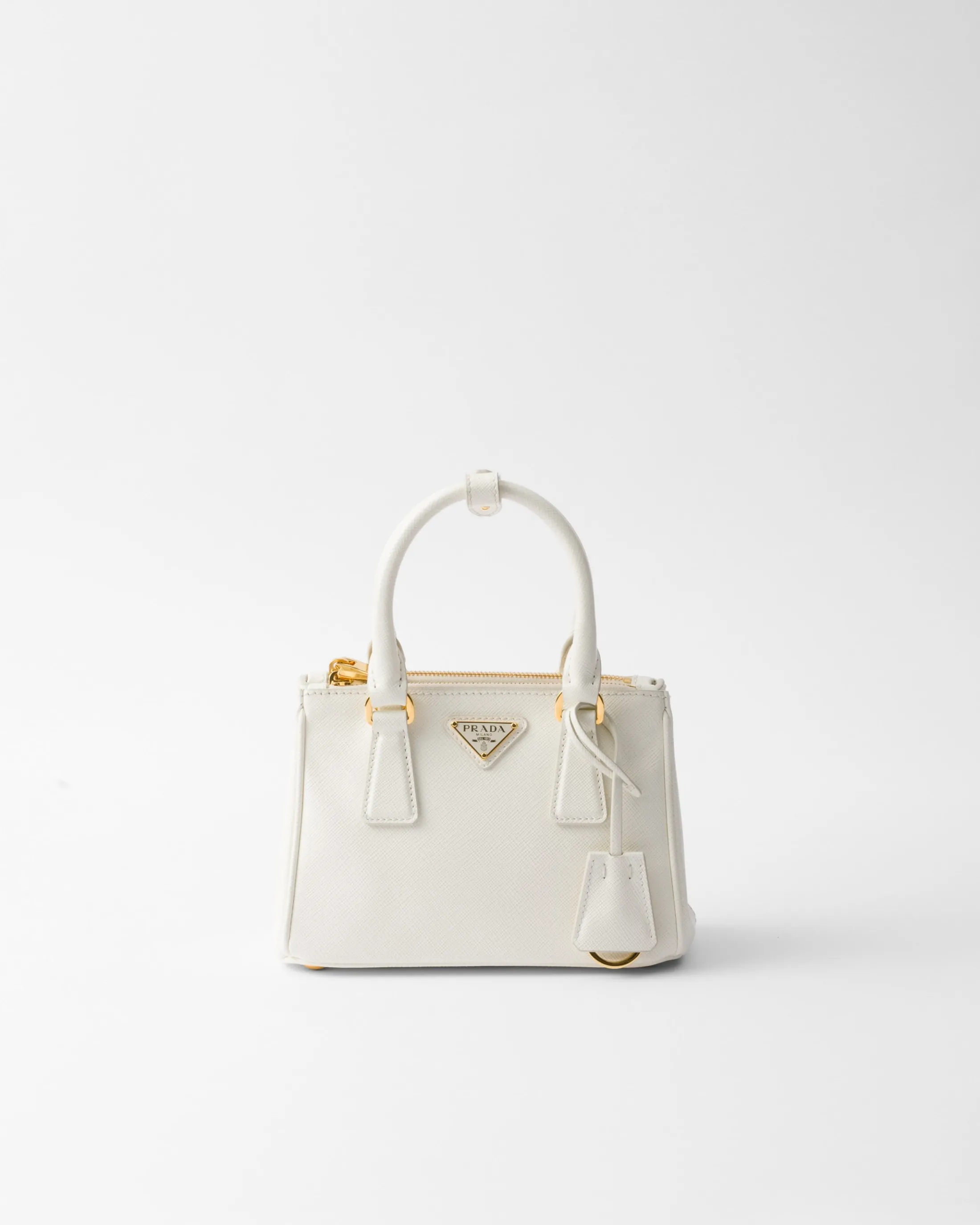 Prada Galleria Saffiano leather micro bag White Clearance