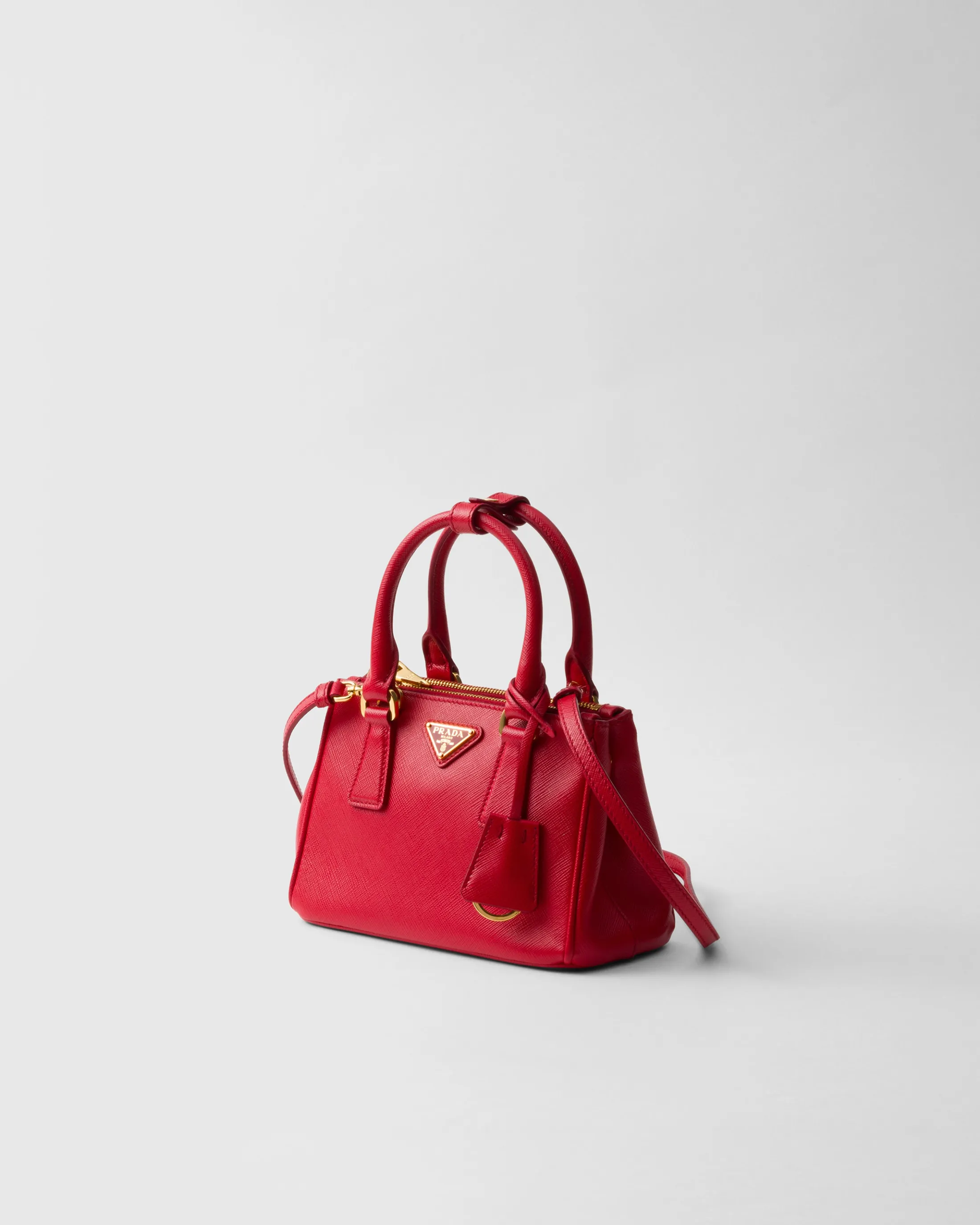 Prada Galleria Saffiano leather micro bag Red Shop