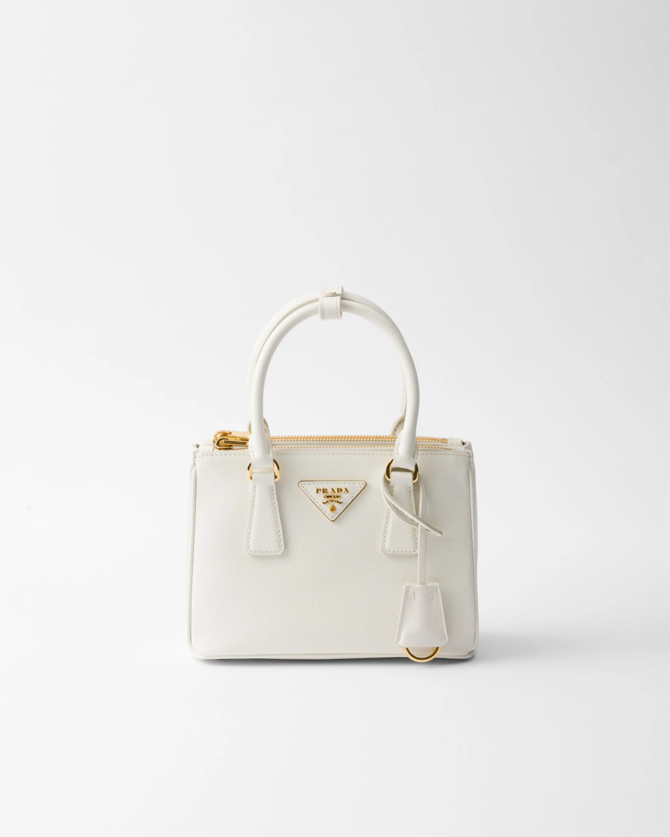 Prada Galleria Saffiano leather mini-bag White Outlet