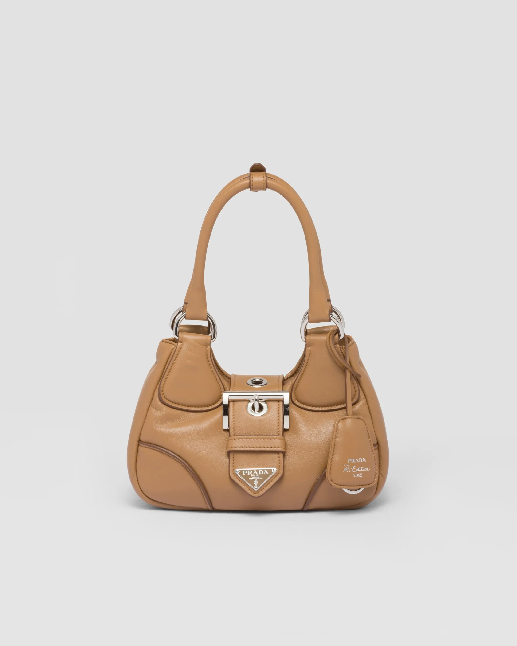 Prada Moon padded nappa-leather bag Caramel Best