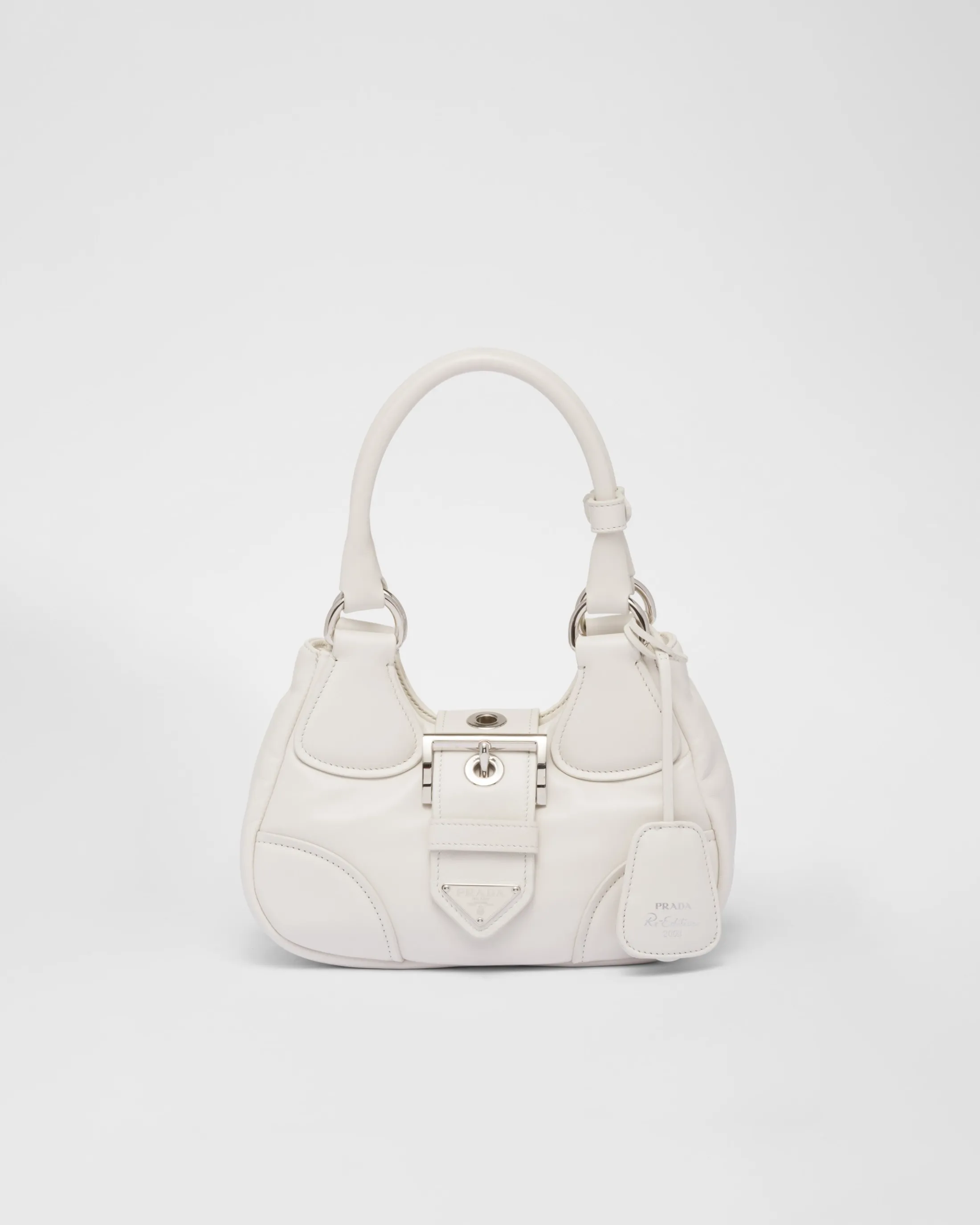 Prada Moon padded nappa-leather bag White Hot