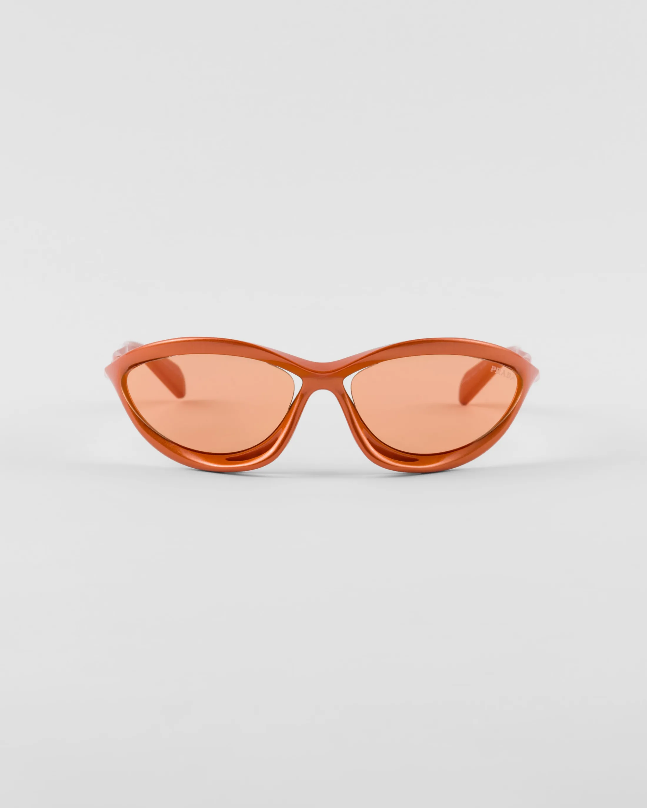 Prada Morph sunglasses Orange/flashlenses Best Sale