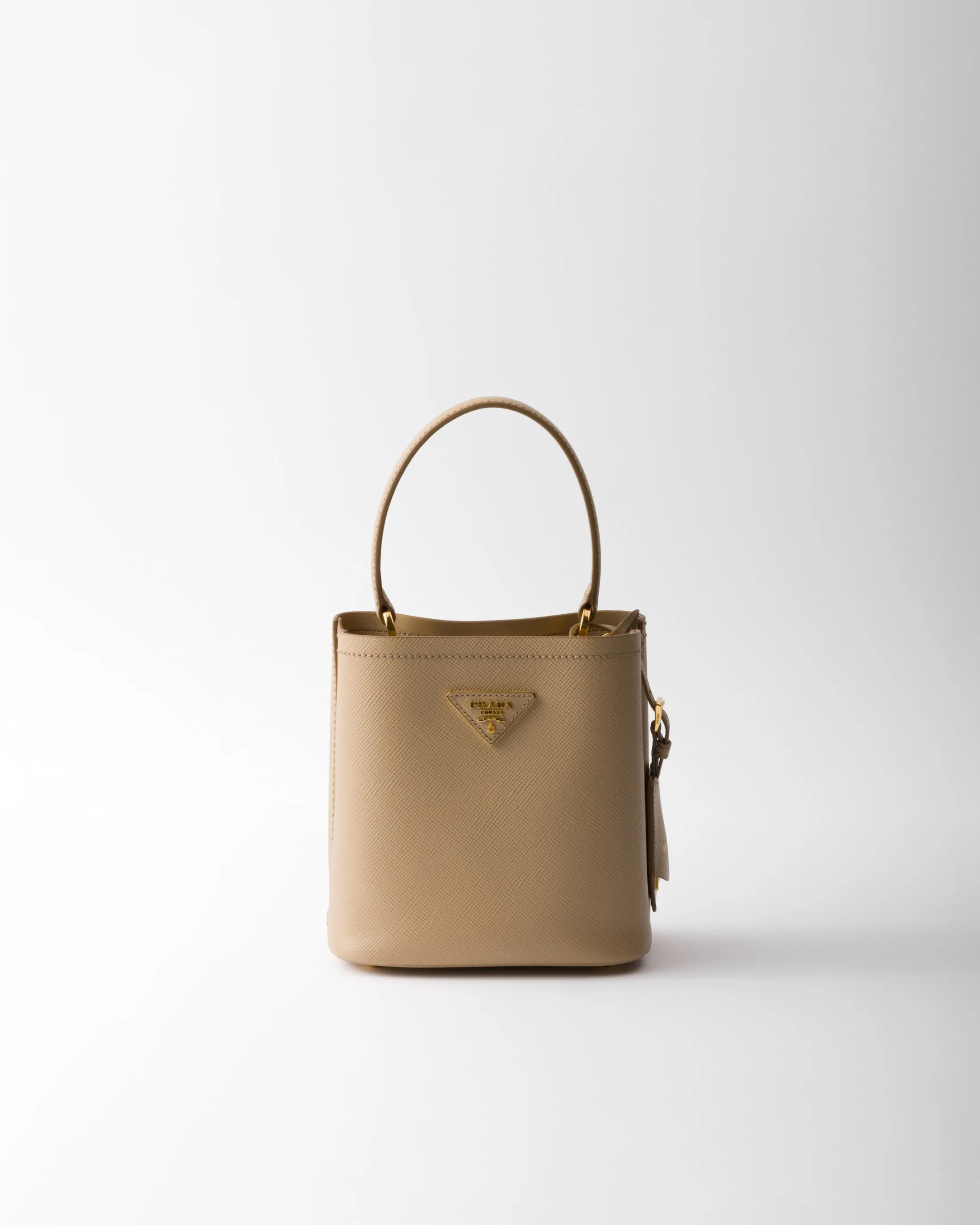 Prada Panier Saffiano leather mini-bag Sandbeige Flash Sale