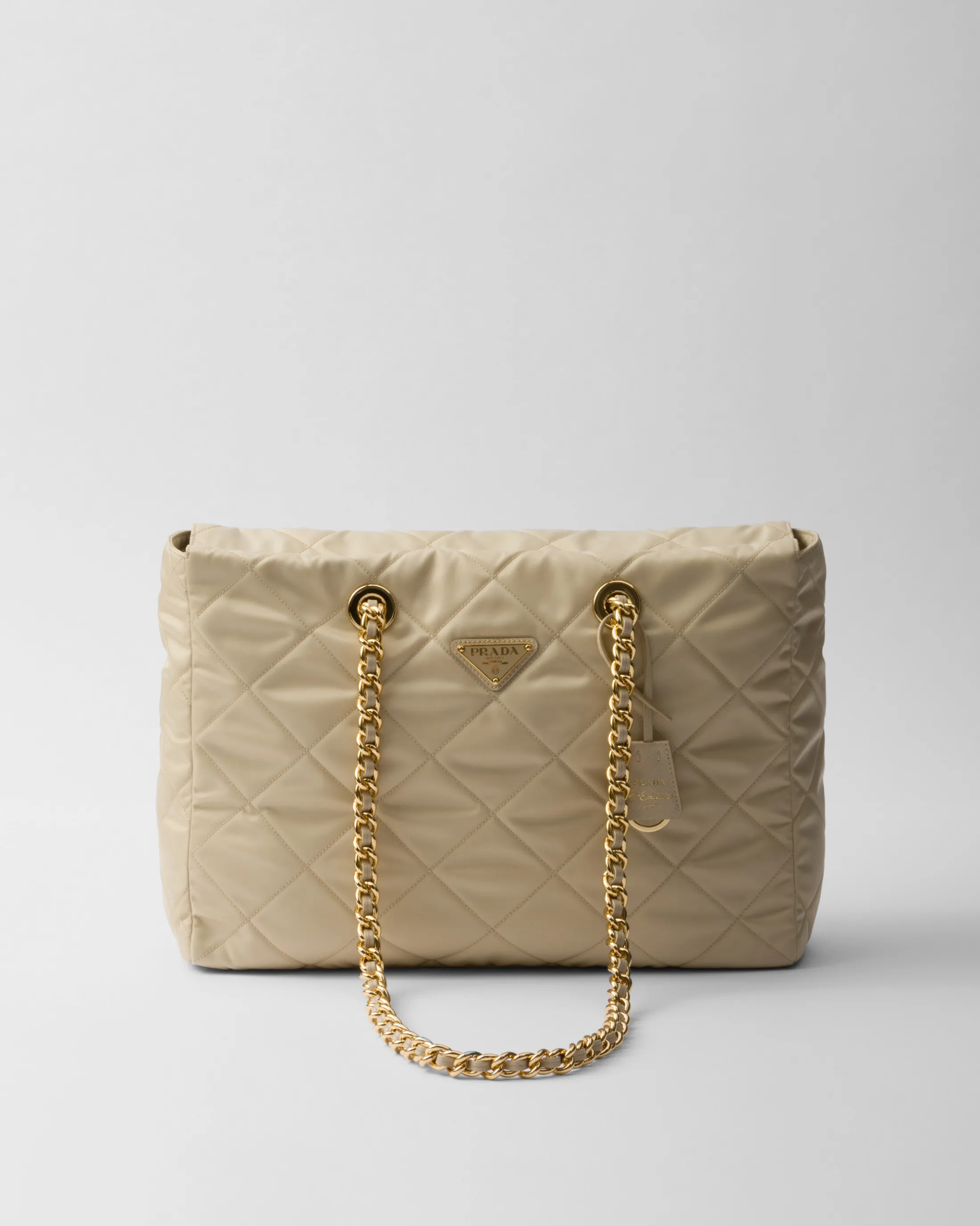 Prada Re-Edition 1995 Chaîne large Re-Nylon bag Desertbeige Flash Sale