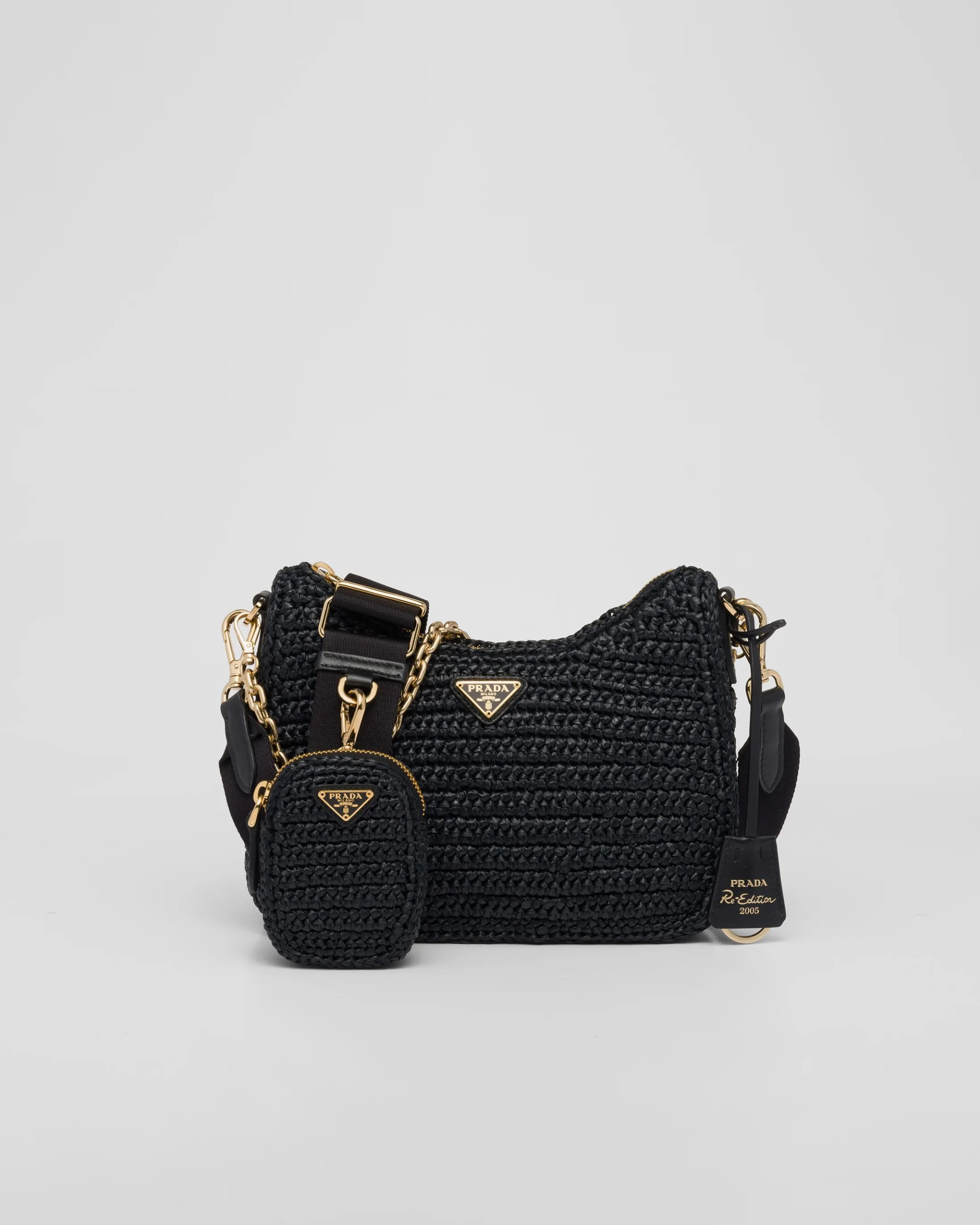 Prada Re-Edition 2005 crochet bag Black Sale