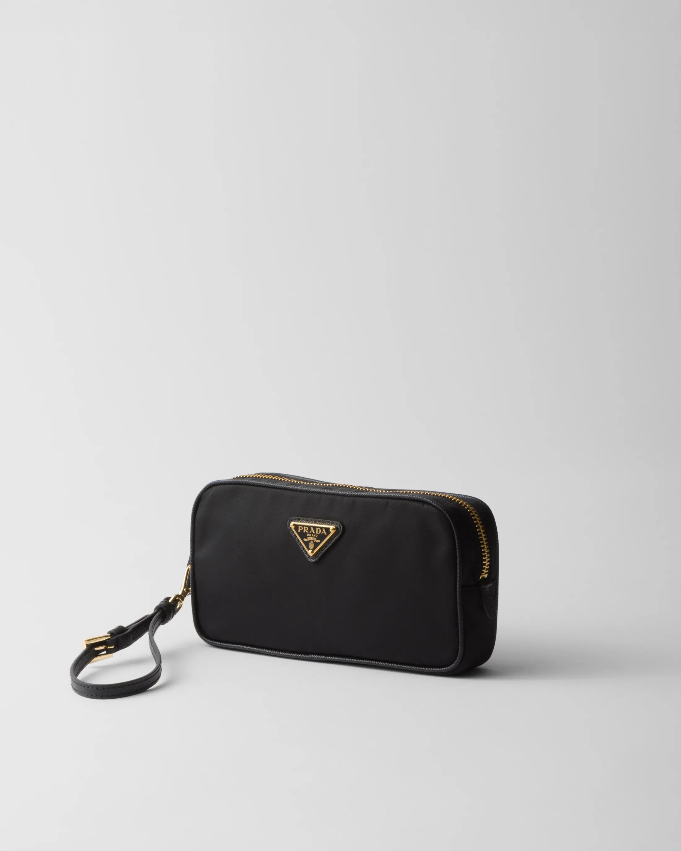 Prada Re-Edition 1978 Re-Nylon and Saffiano leather pouch Black Best Sale