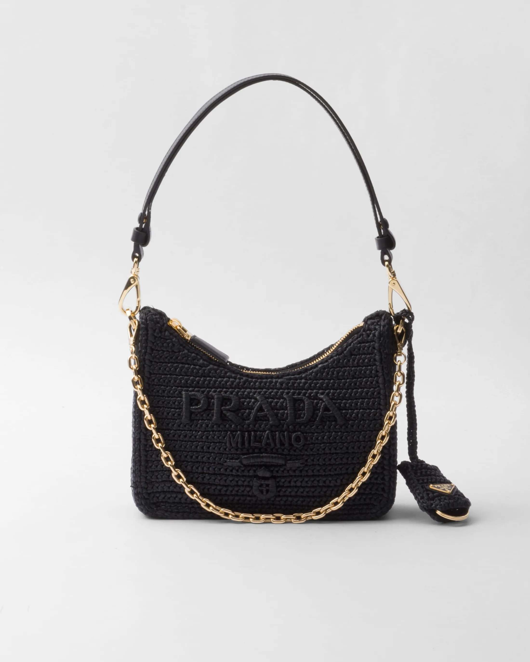 Prada Re-edition crochet mini-bag Black Fashion