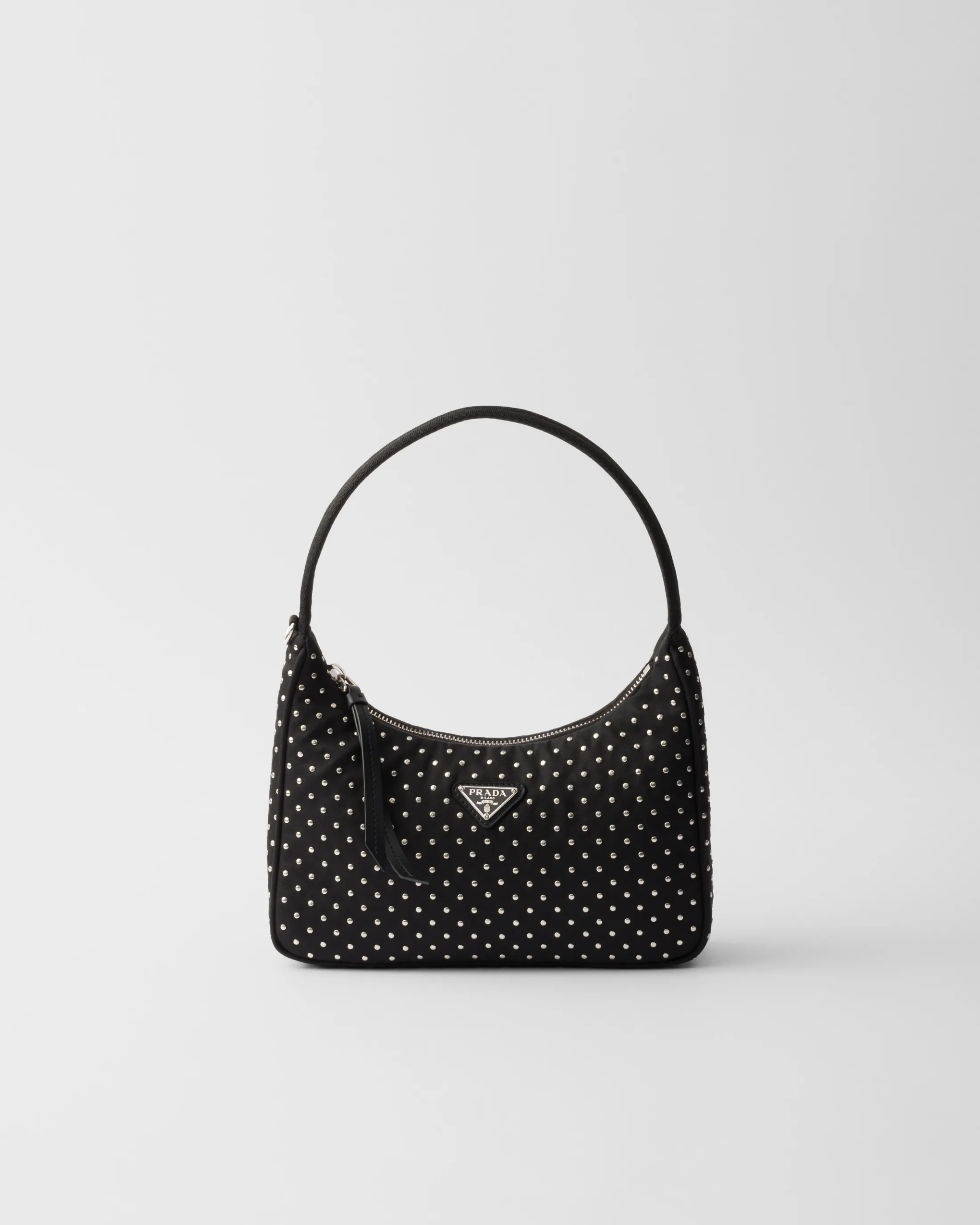 Prada Re-Edition Re-Nylon mini bag with studs Black Fashion