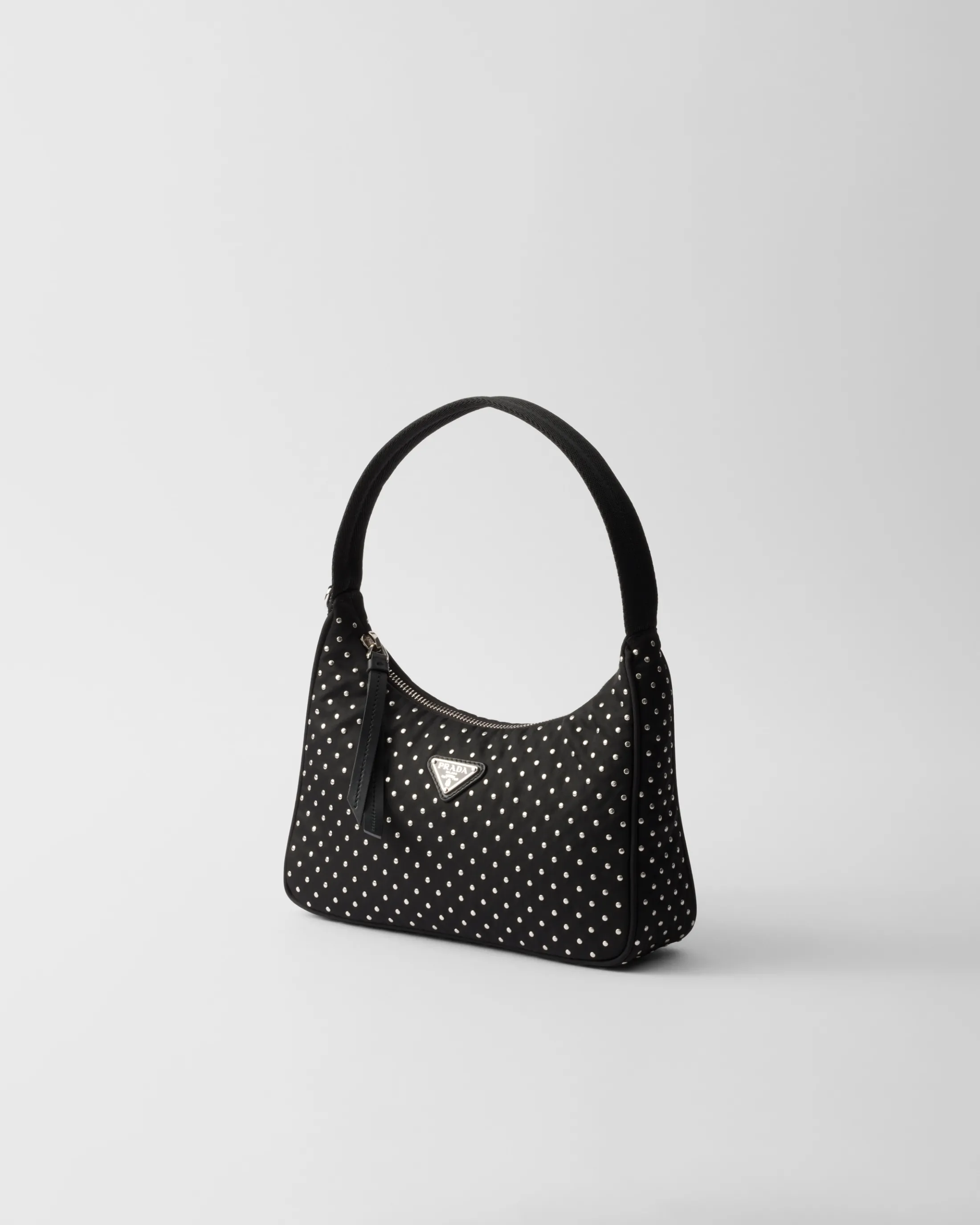 Prada Re-Edition Re-Nylon mini bag with studs Black Fashion