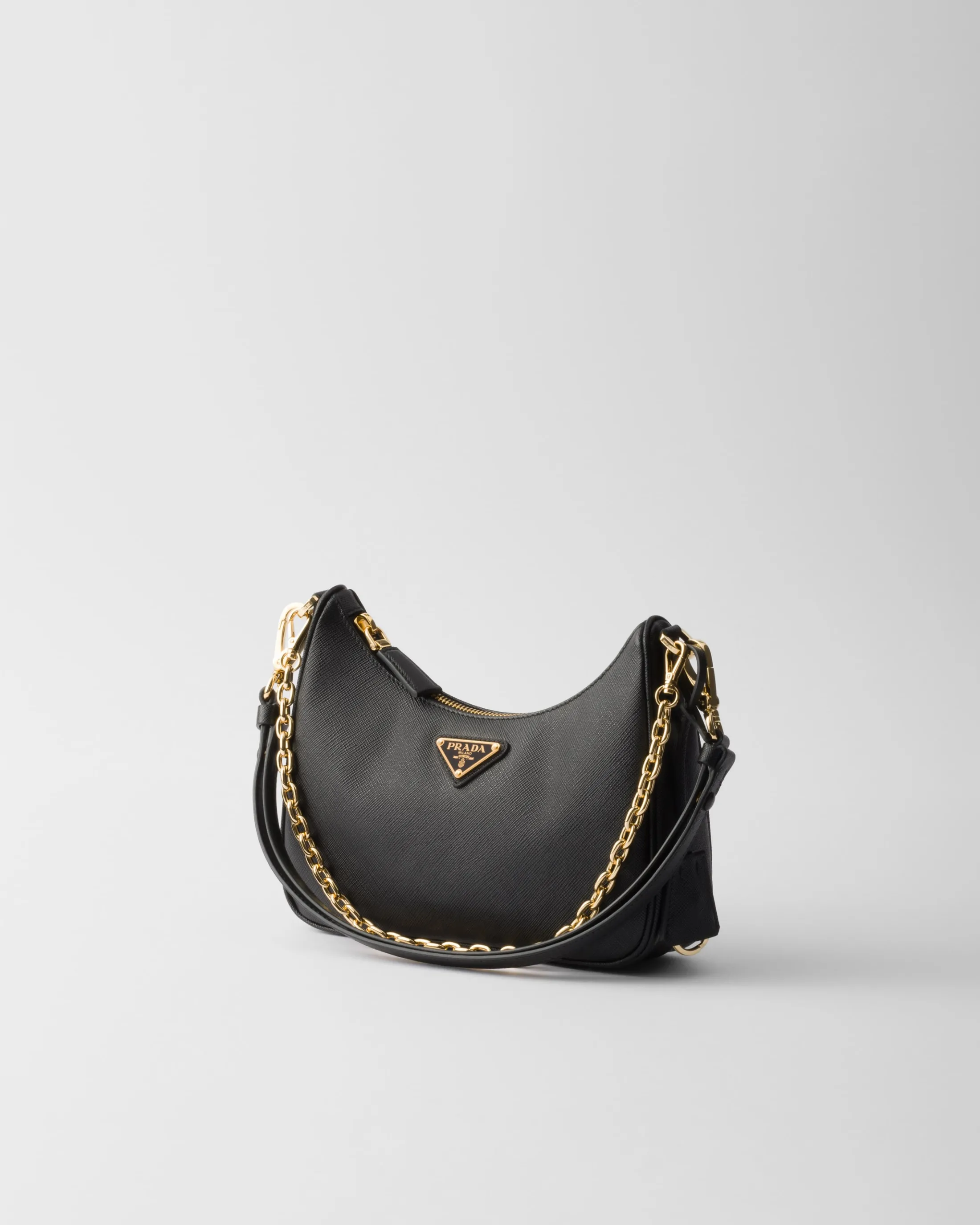 Prada Re-Edition Saffiano leather mini-bag Black Fashion