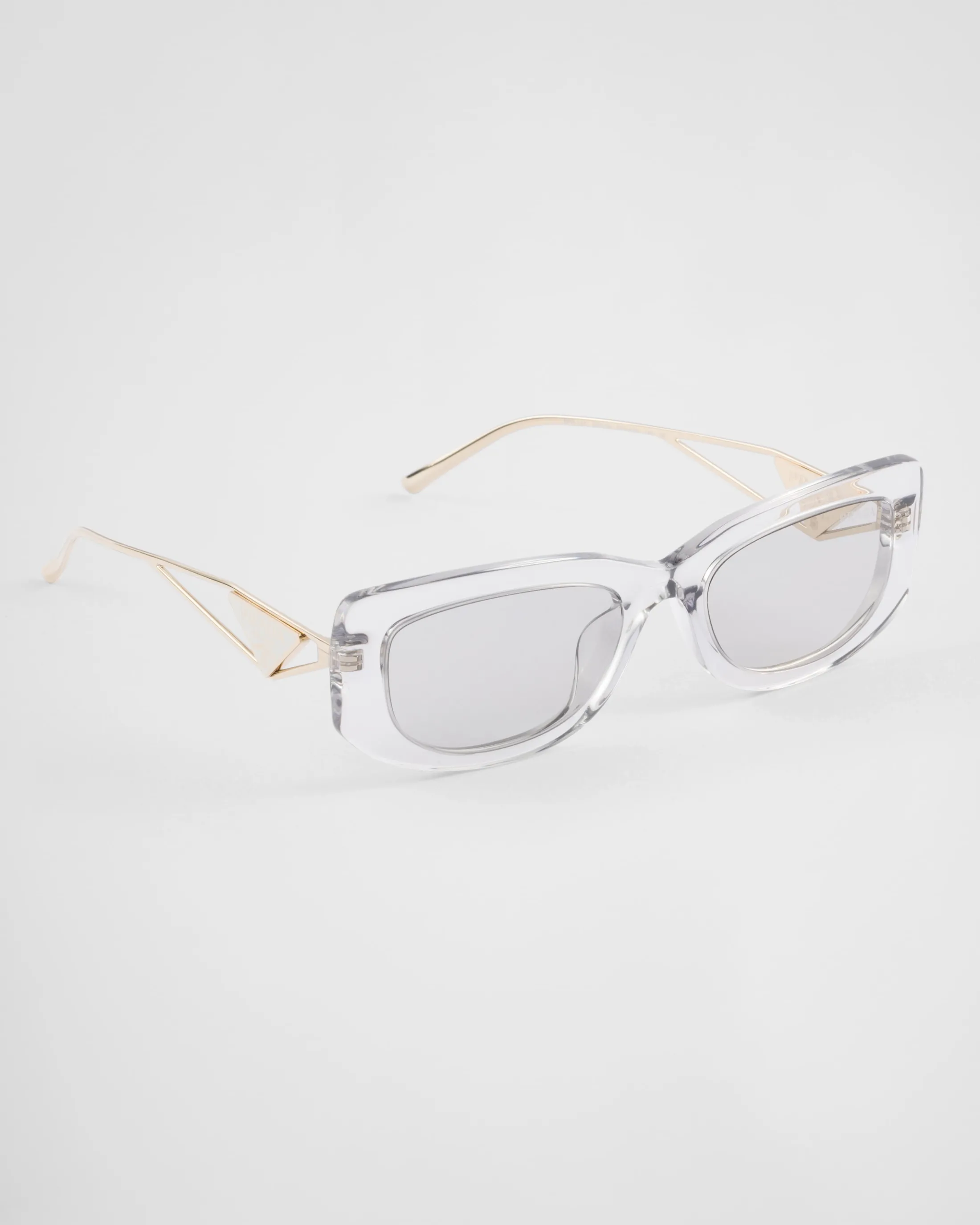 Prada sunglasses with the triangle logo Lightgraylenses Flash Sale