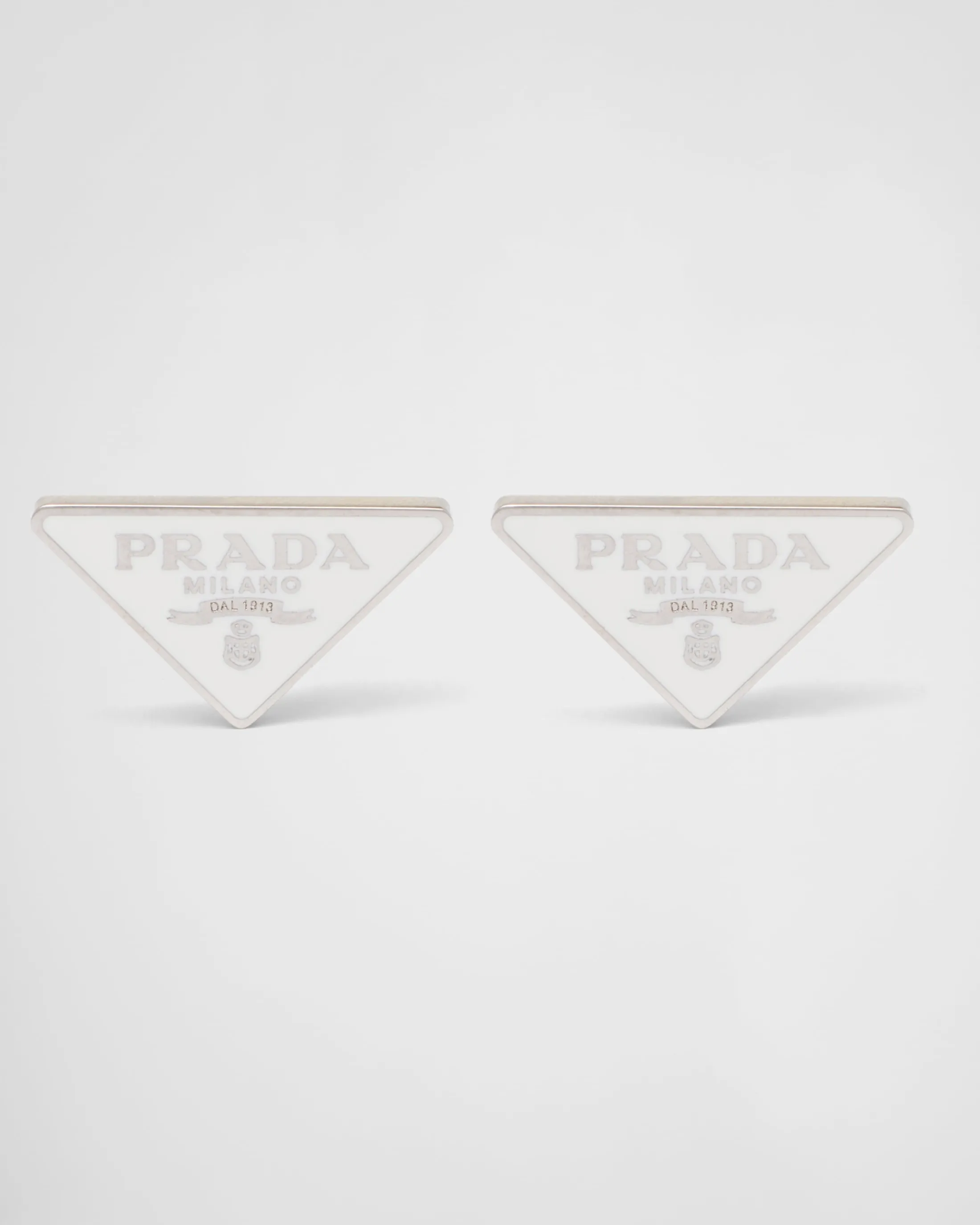 Prada Symbole earrings White New