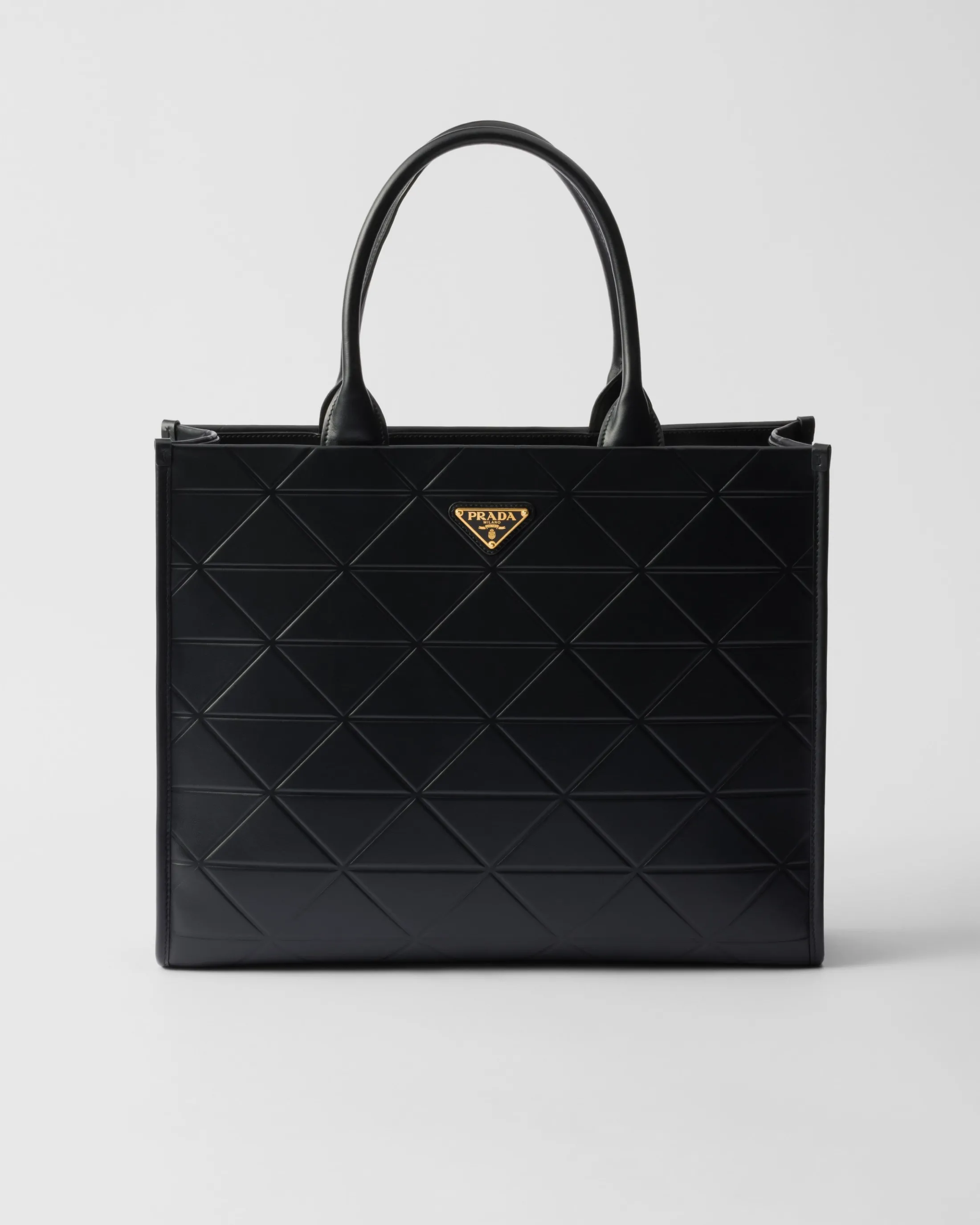 Prada Symbole large leather bag Black Clearance