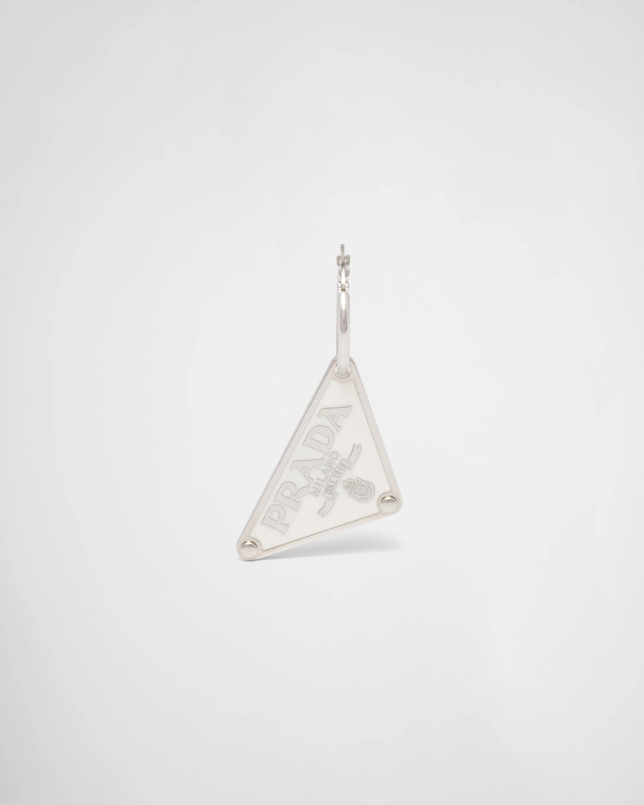 Prada Symbole pendant left earring White Online