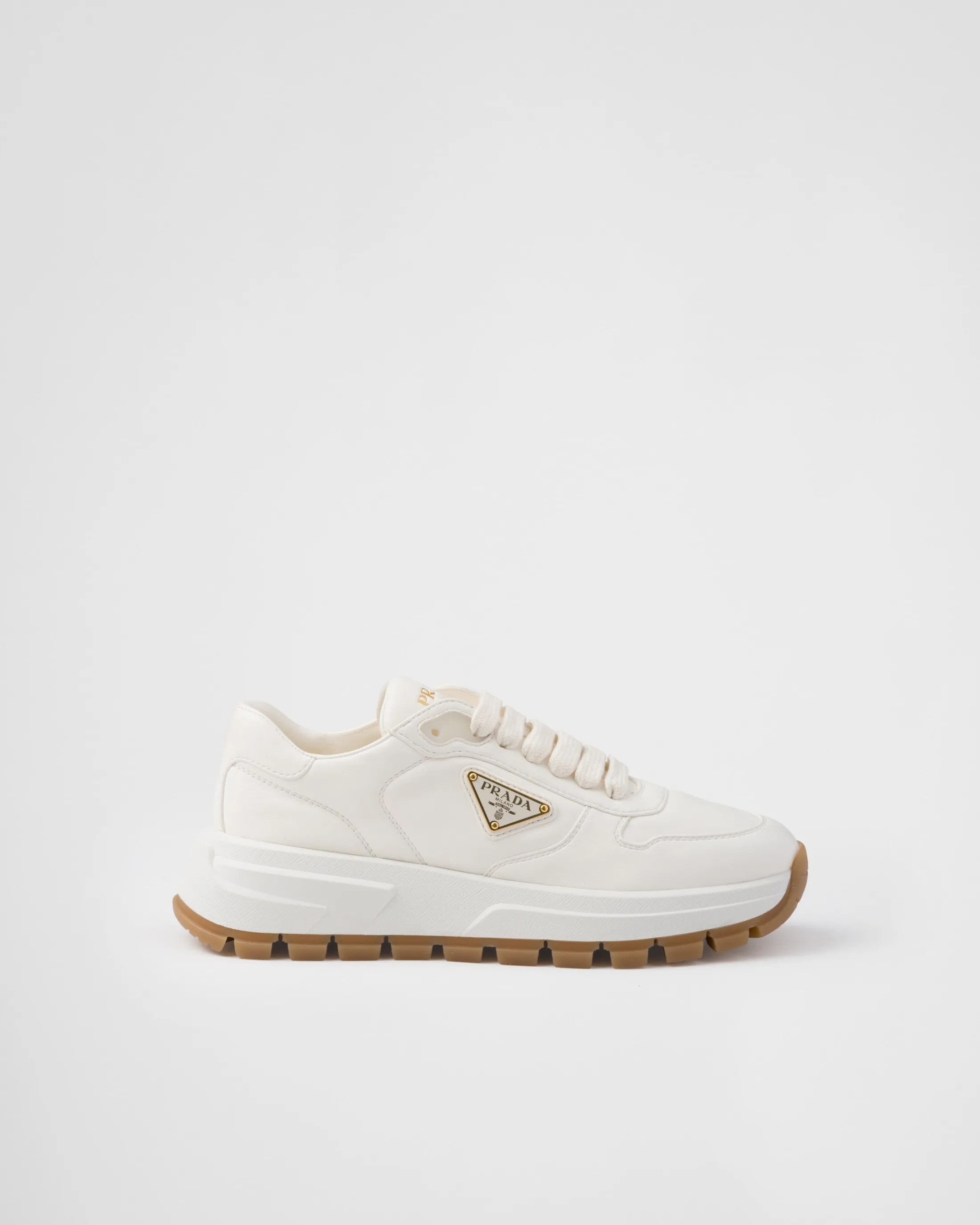 Prada Prax 01 leather sneakers Ivory Fashion