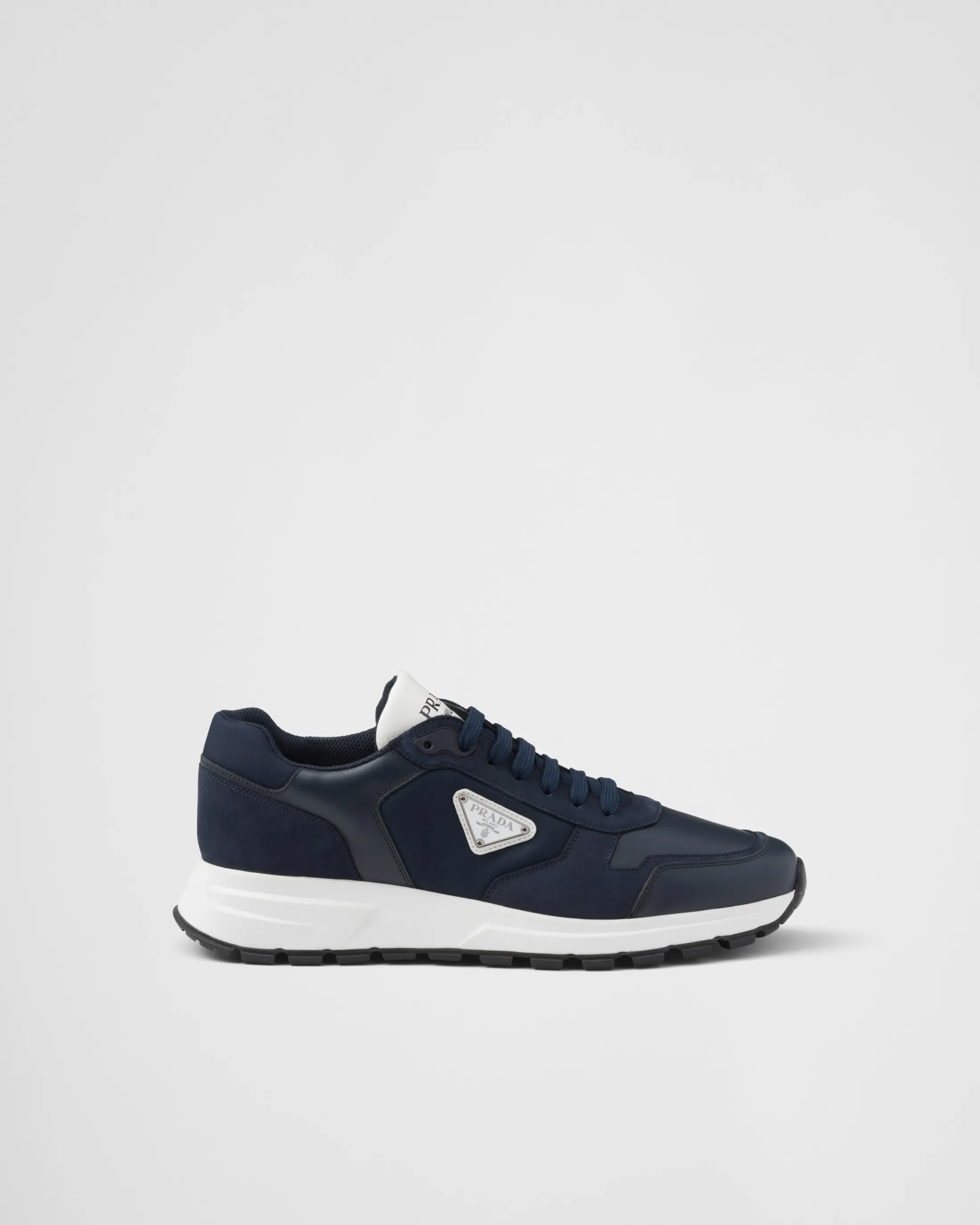 Prada Prax 01 nubuck and Re-Nylon sneakers Balticblue Cheap