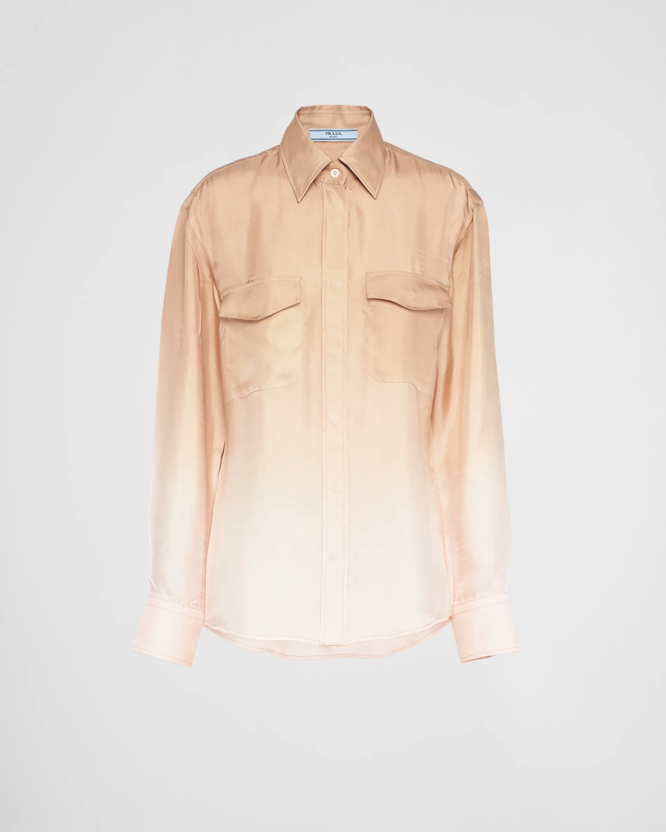 Prada Printed gradient twill shirt Cord Best