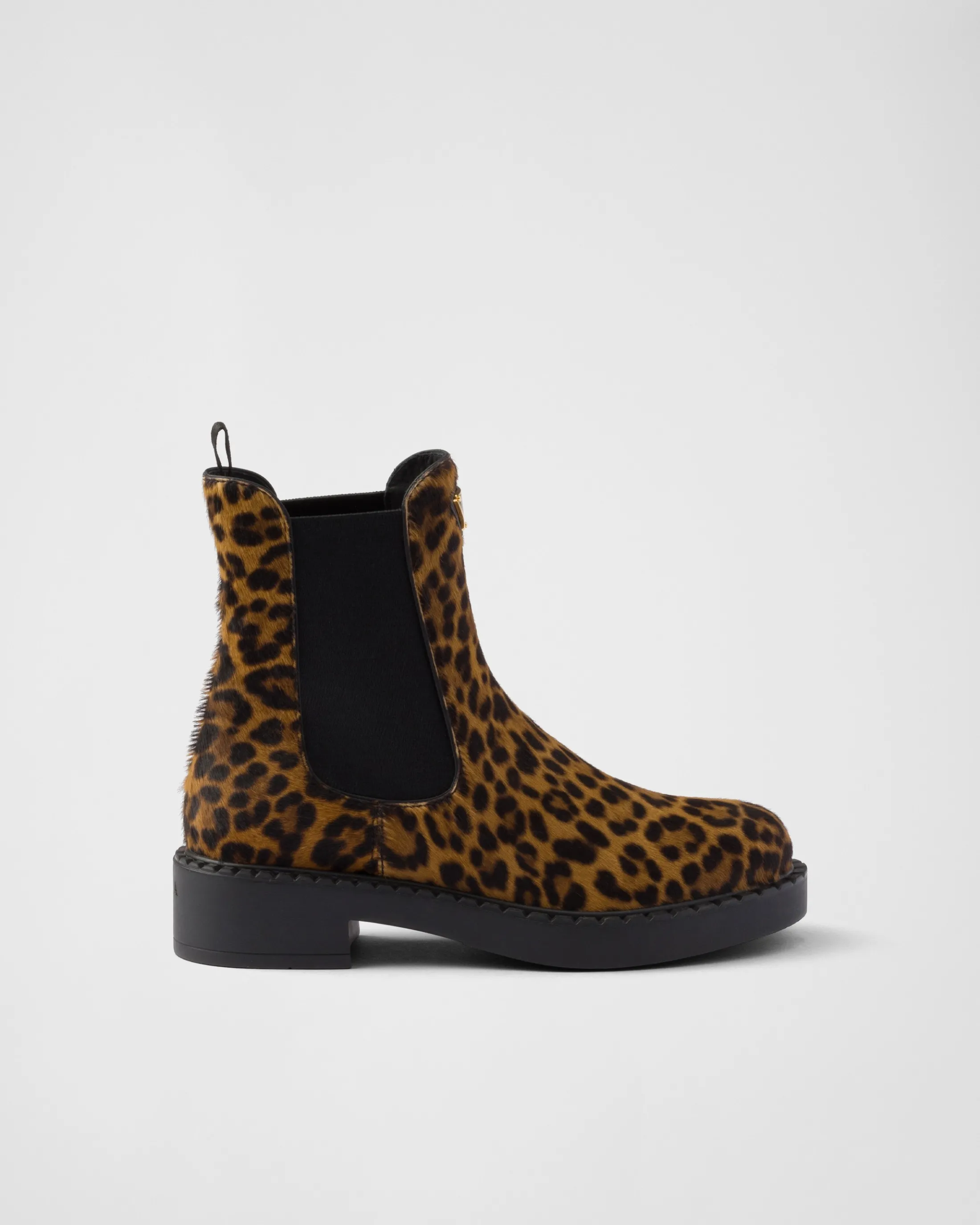 Prada Printed leather Chelsea boots Honey Online