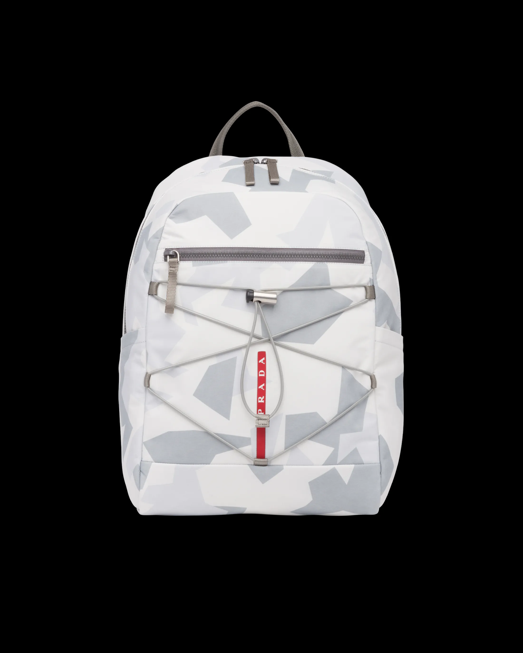 Prada Printed technical fabric backpack Marblegray Store