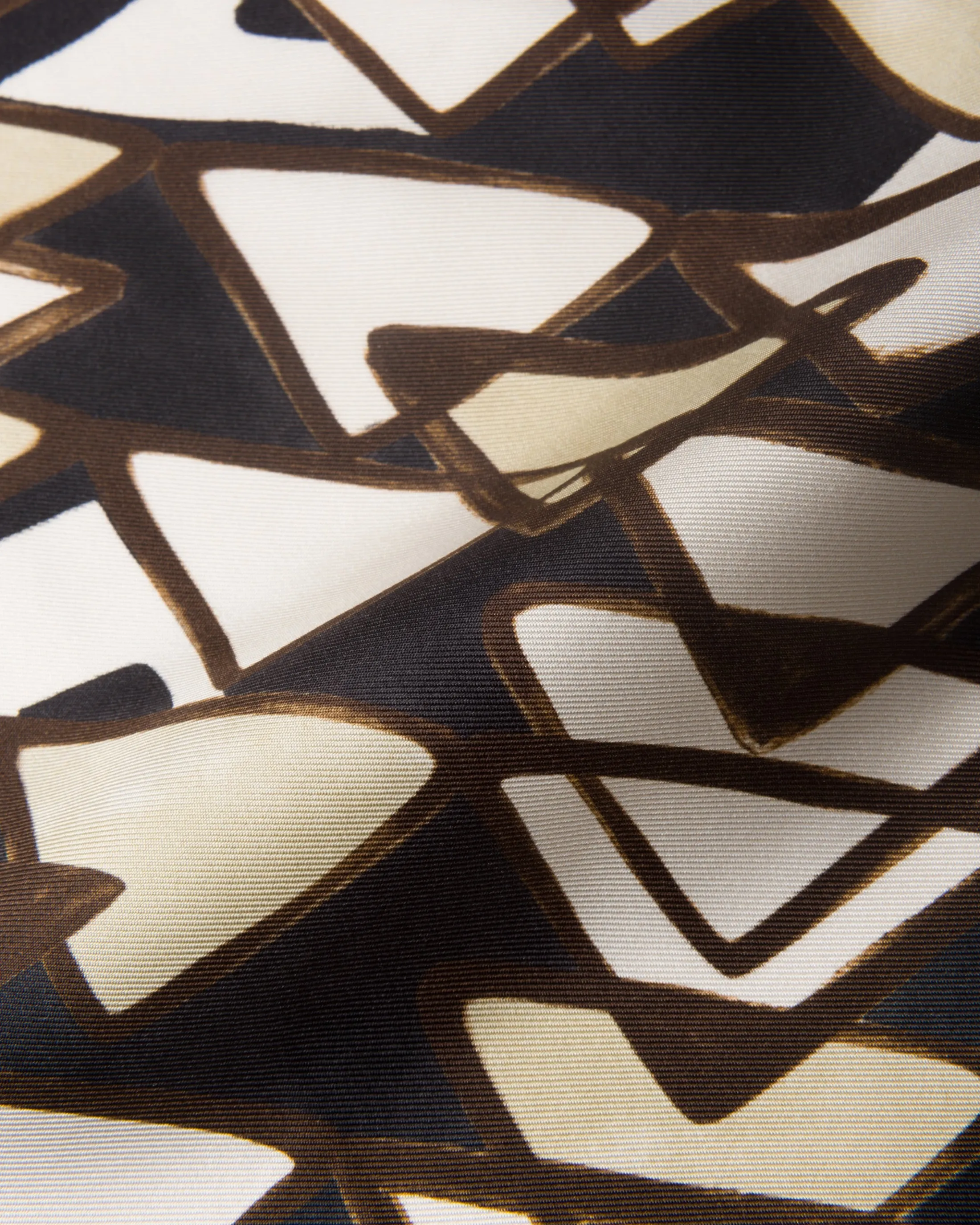 Prada Printed twill scarf Black/vanilla Online