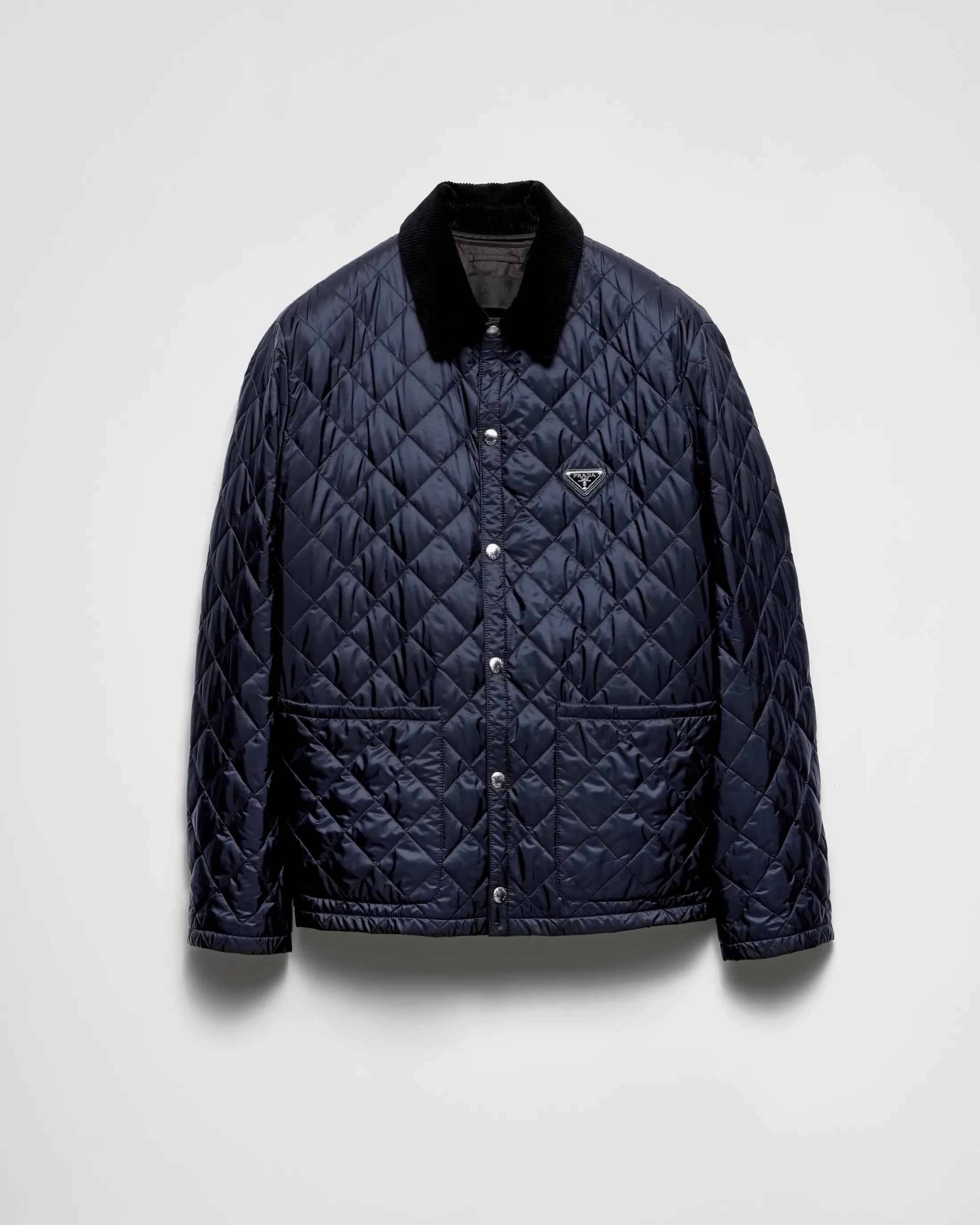 Prada Quilted Re-Nylon jacket Blue Hot