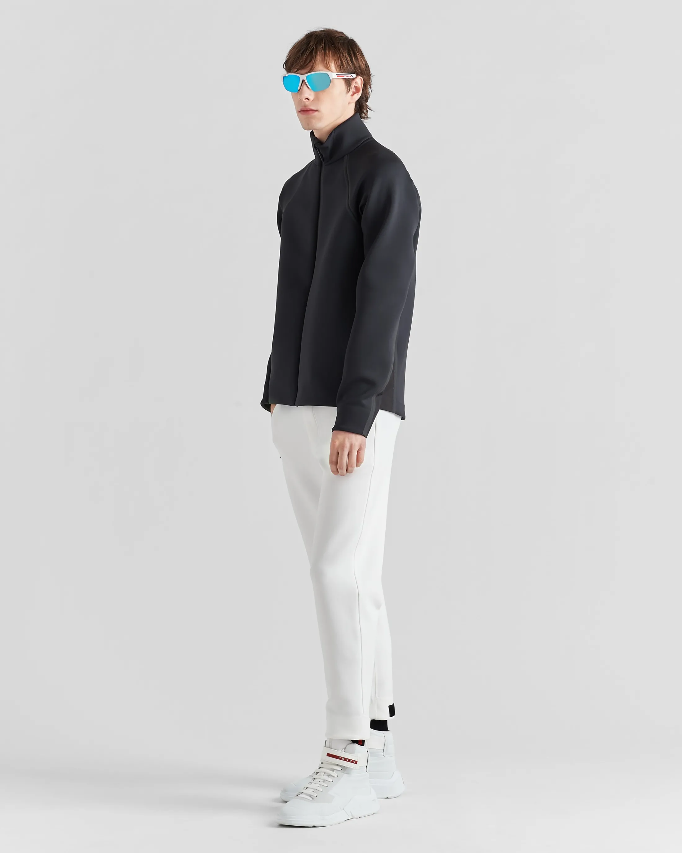 Prada Recycled double jersey pants White Online