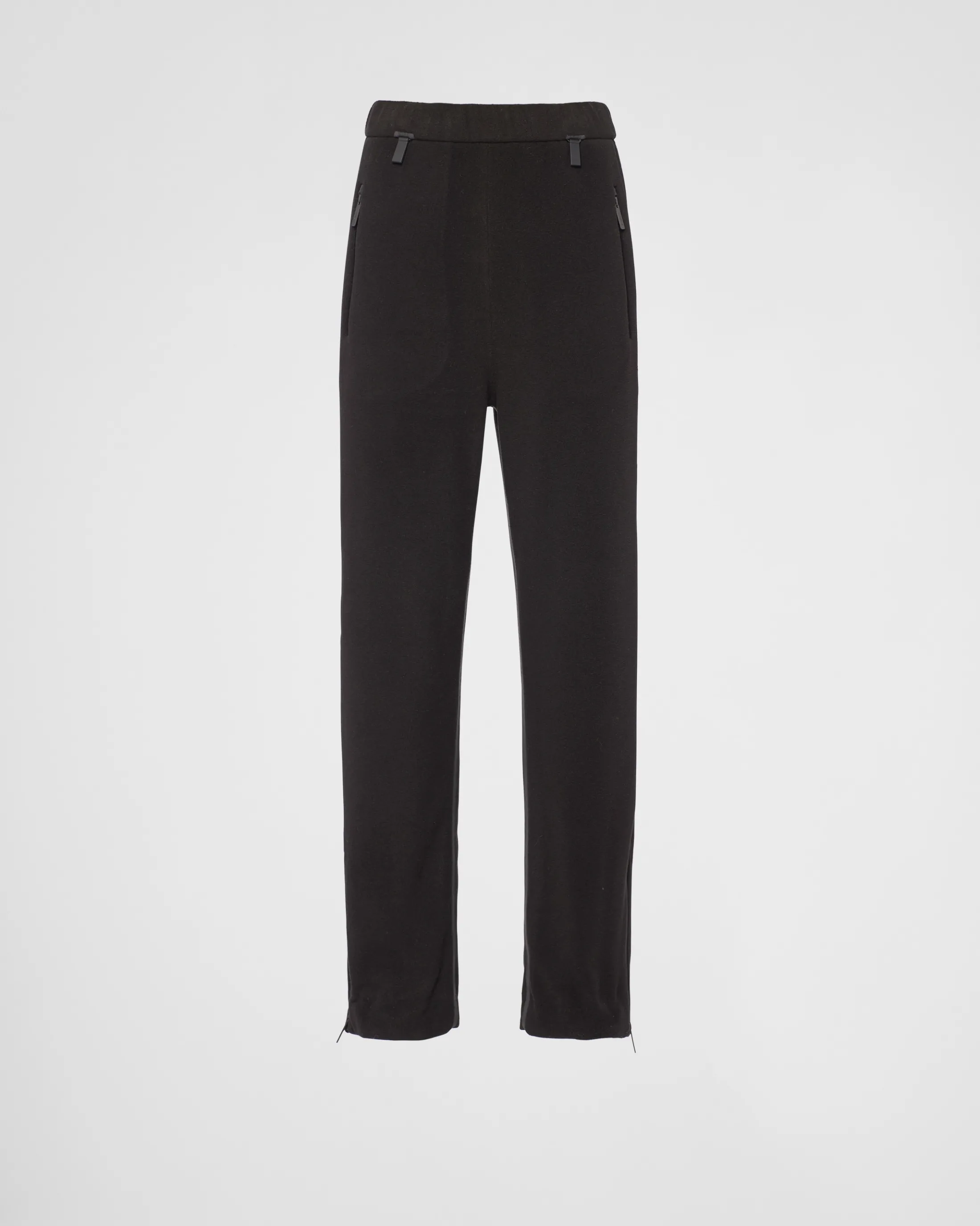 Prada Recycled technical fleece joggers Black Flash Sale