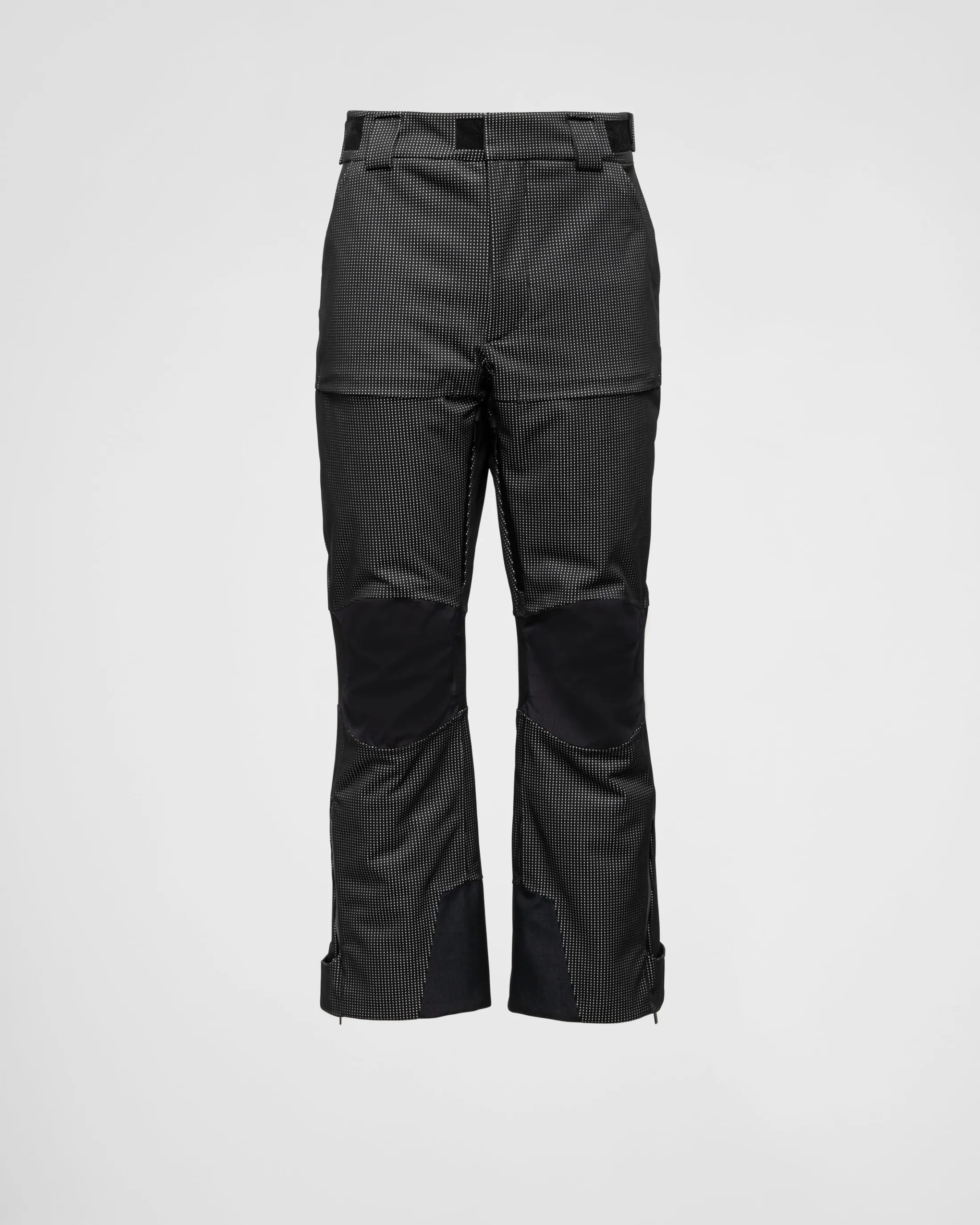 Prada Reflective fabric ski pants Black/silver Shop