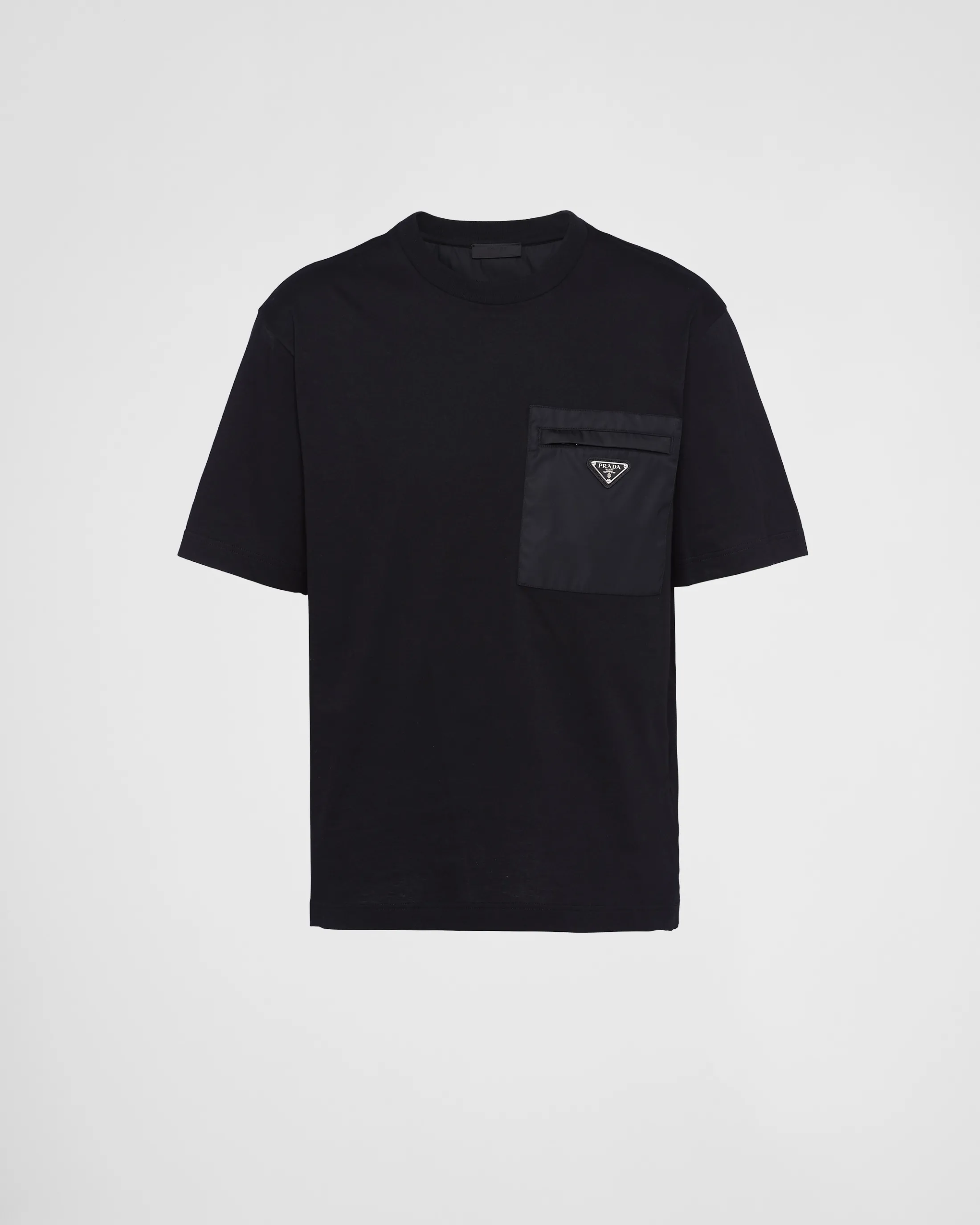 Prada Re-Nylon and jersey T-shirt Black Fashion