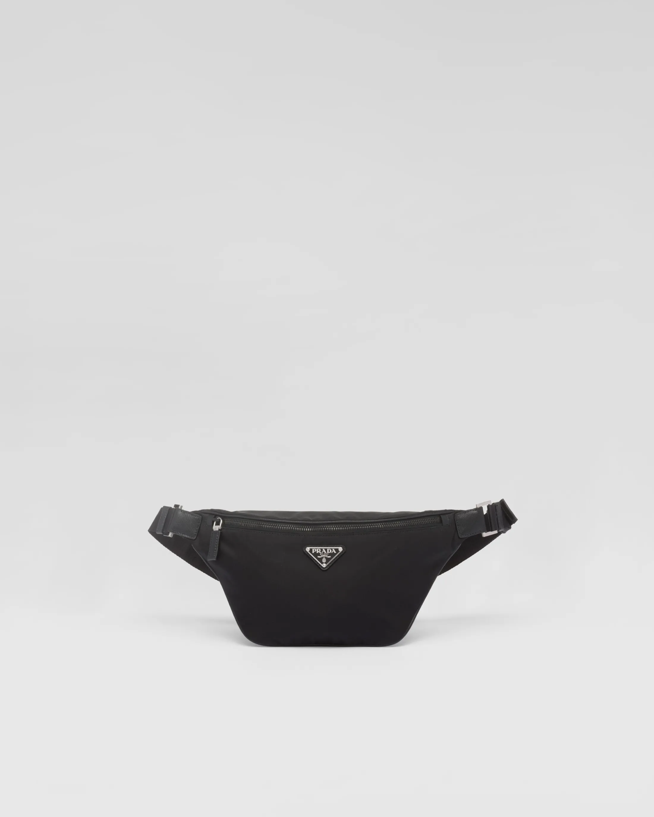 Prada Re-Nylon and Saffiano leather belt bag Black Shop