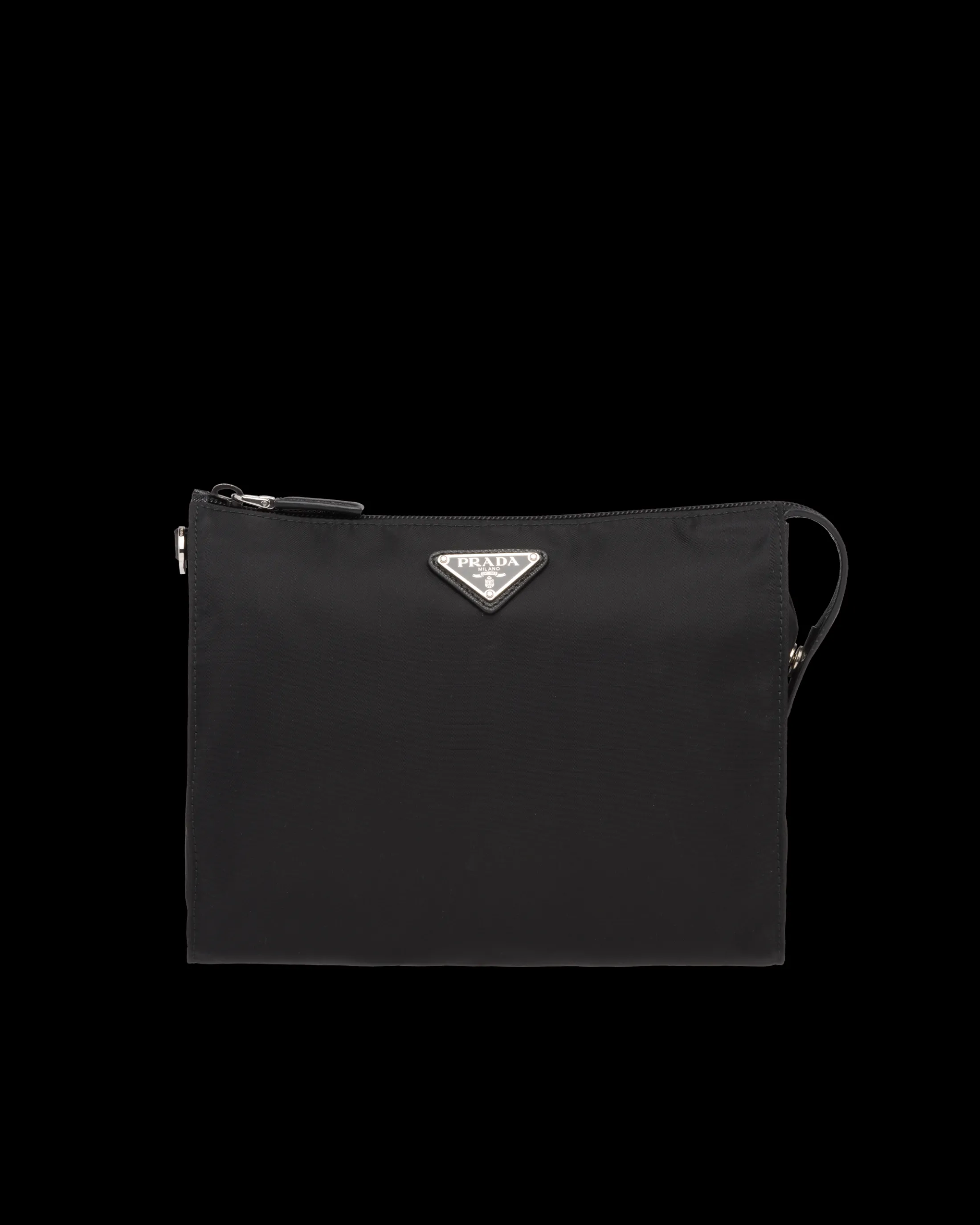 Prada Re-Nylon and Saffiano leather necessaire Black Sale