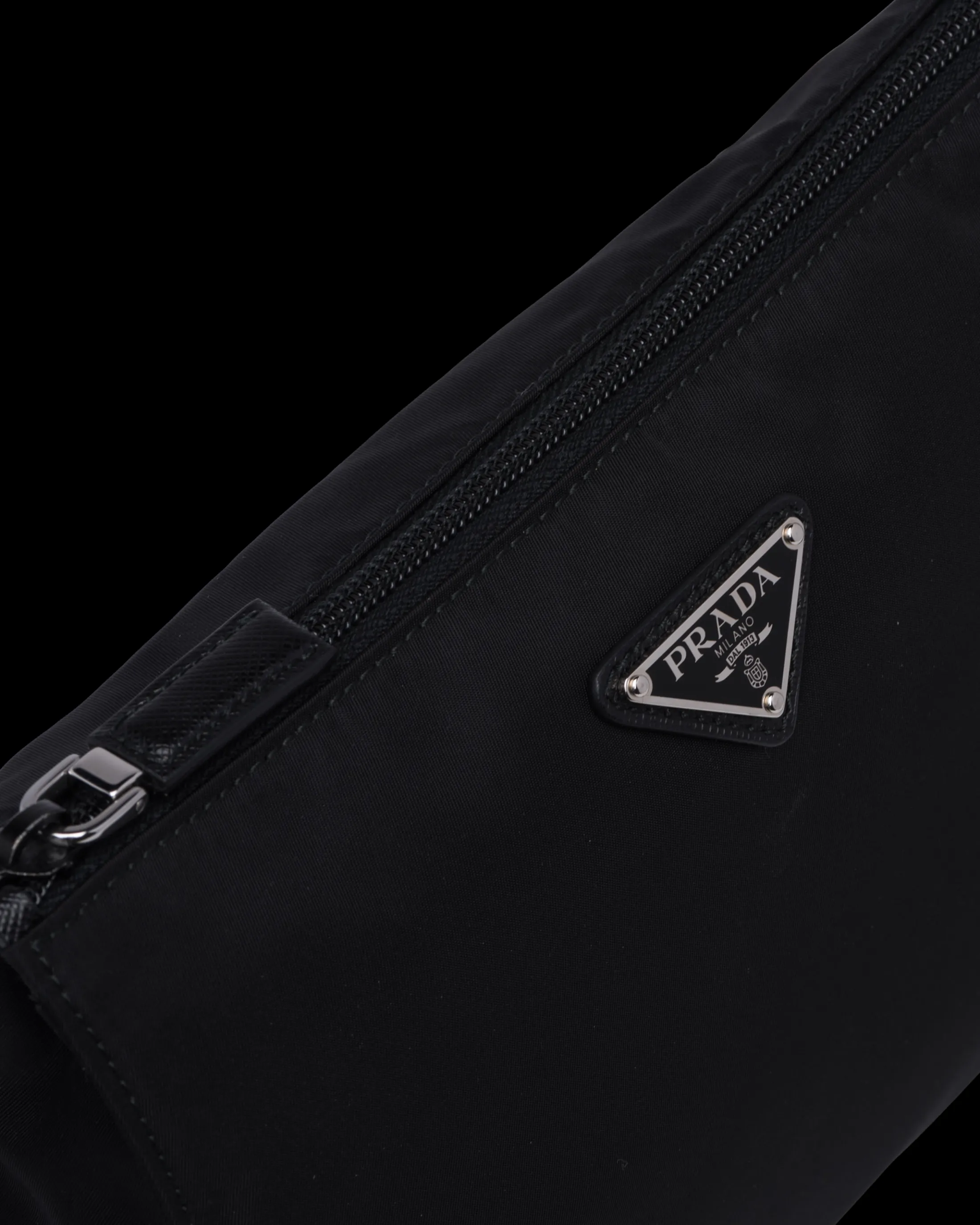 Prada Re-Nylon and Saffiano leather necessaire Black Sale