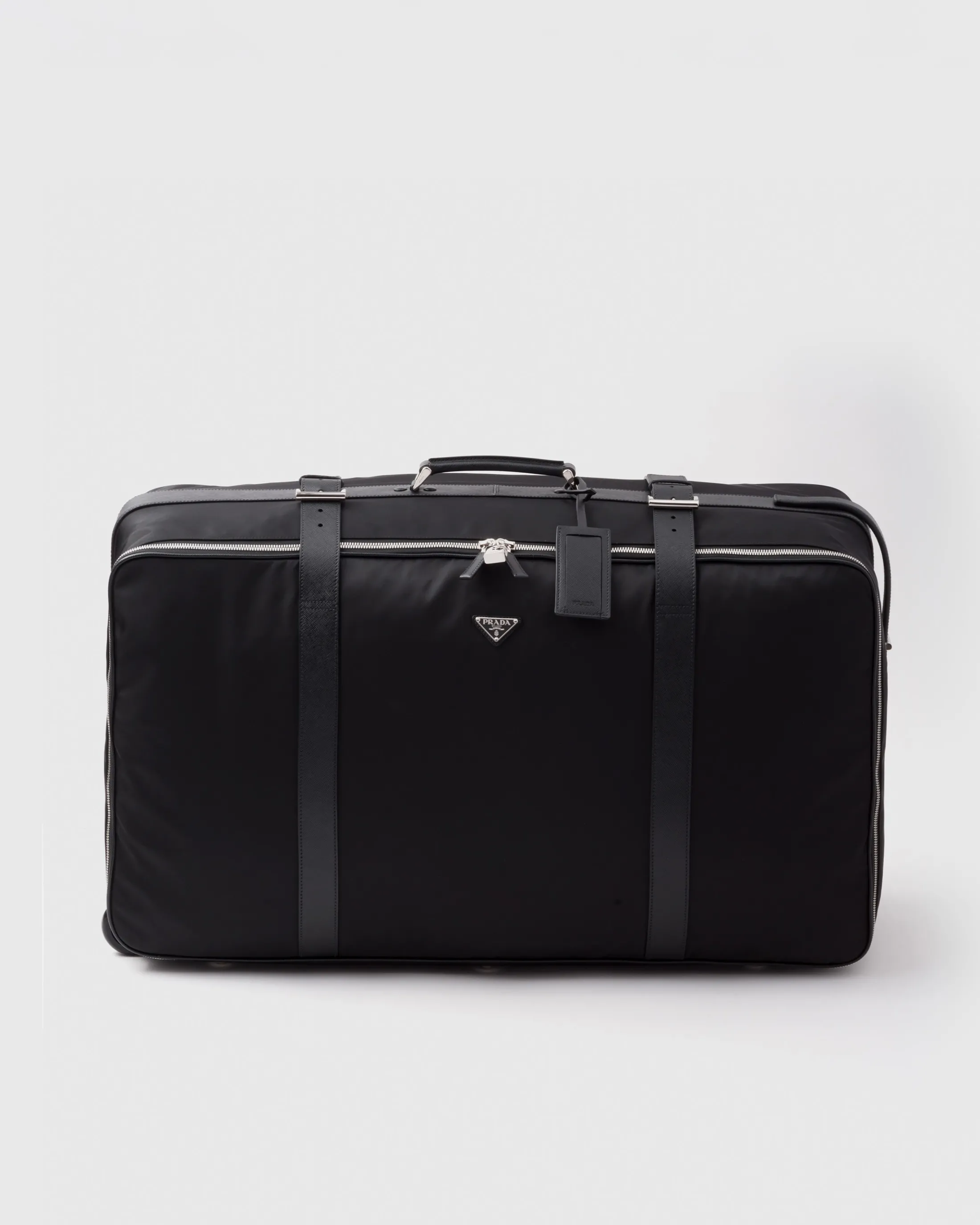 Prada Re-Nylon and Saffiano leather suitcase Black Sale