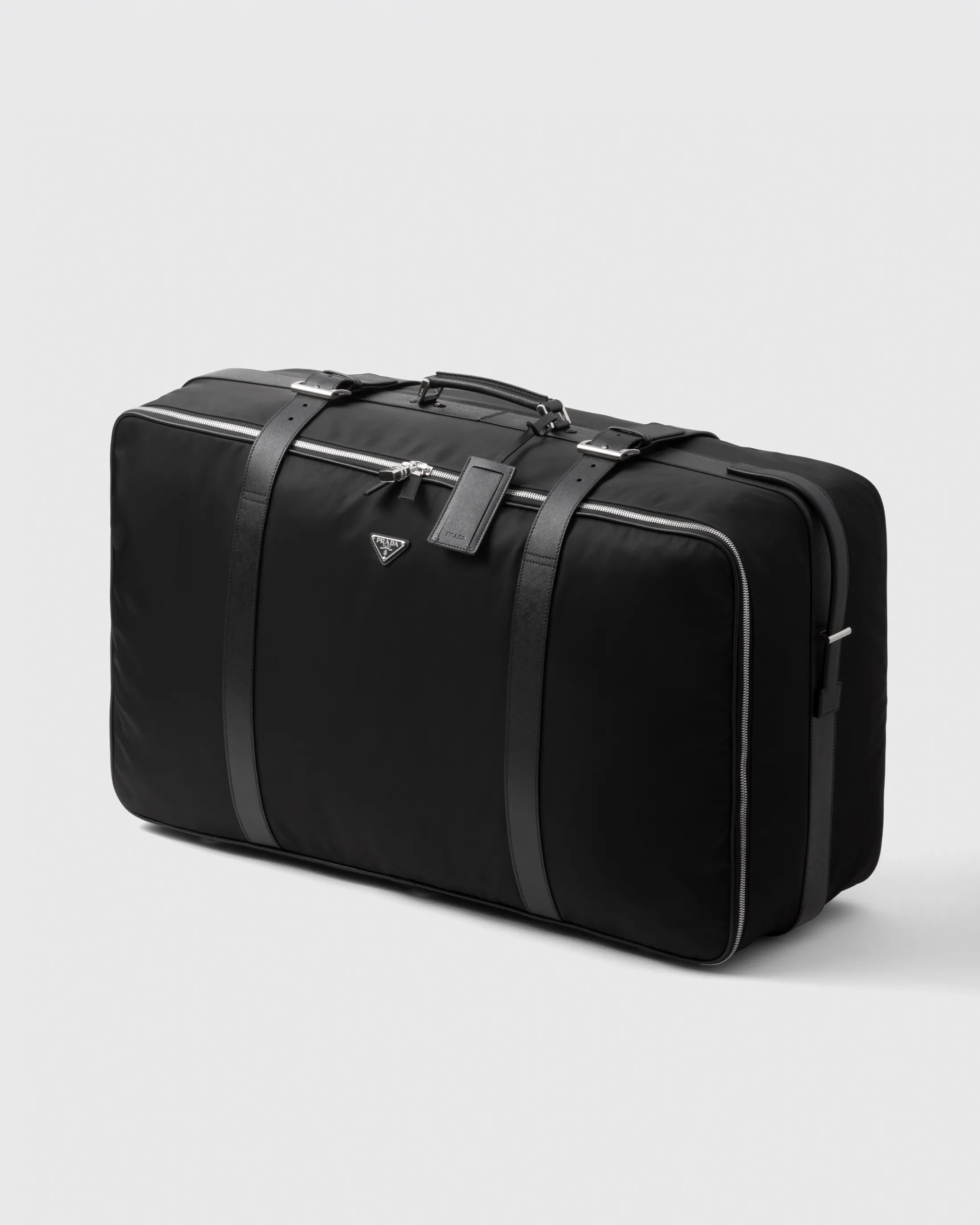 Prada Re-Nylon and Saffiano leather suitcase Black Sale