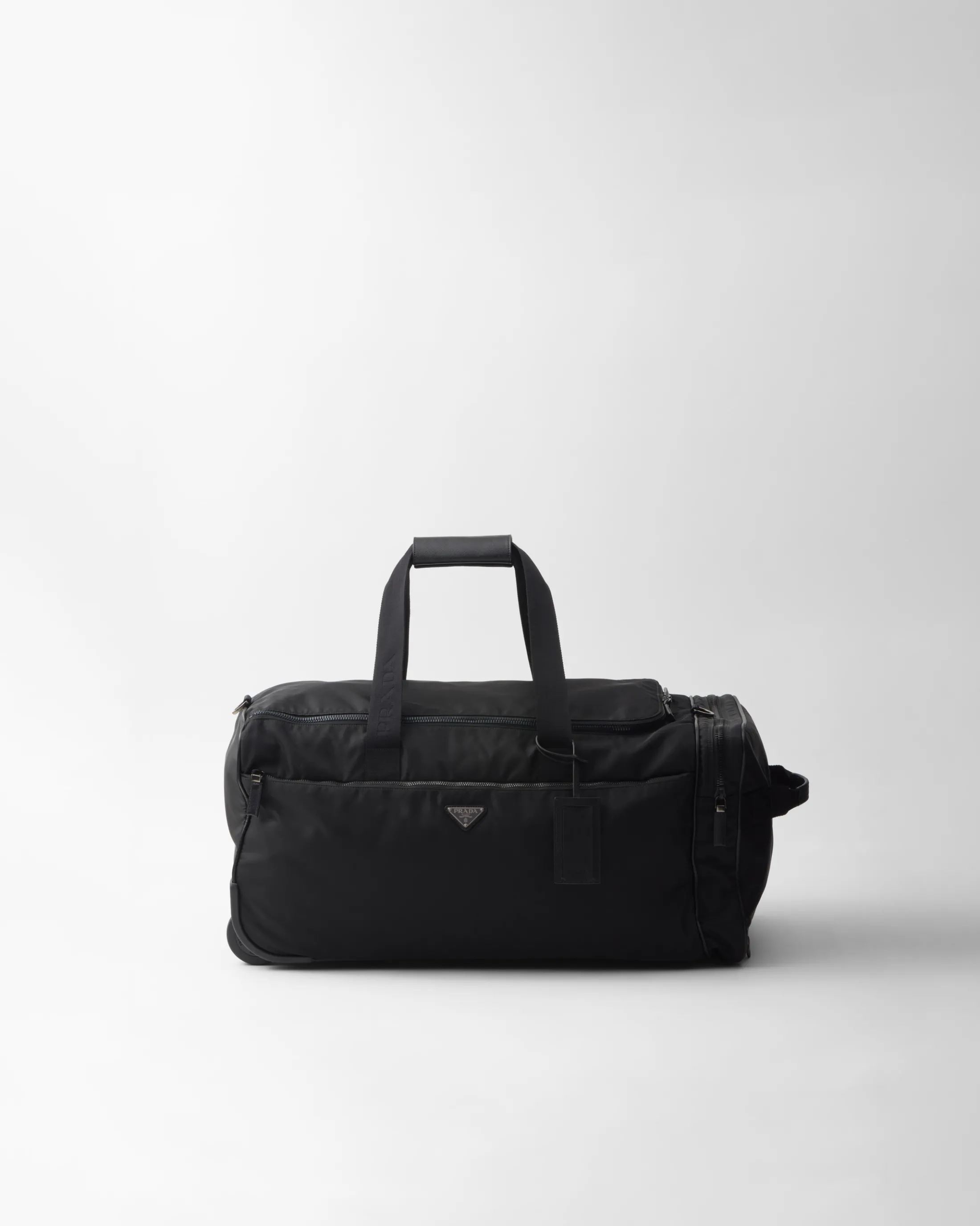 Prada Re-Nylon and Saffiano leather trolley Black Online