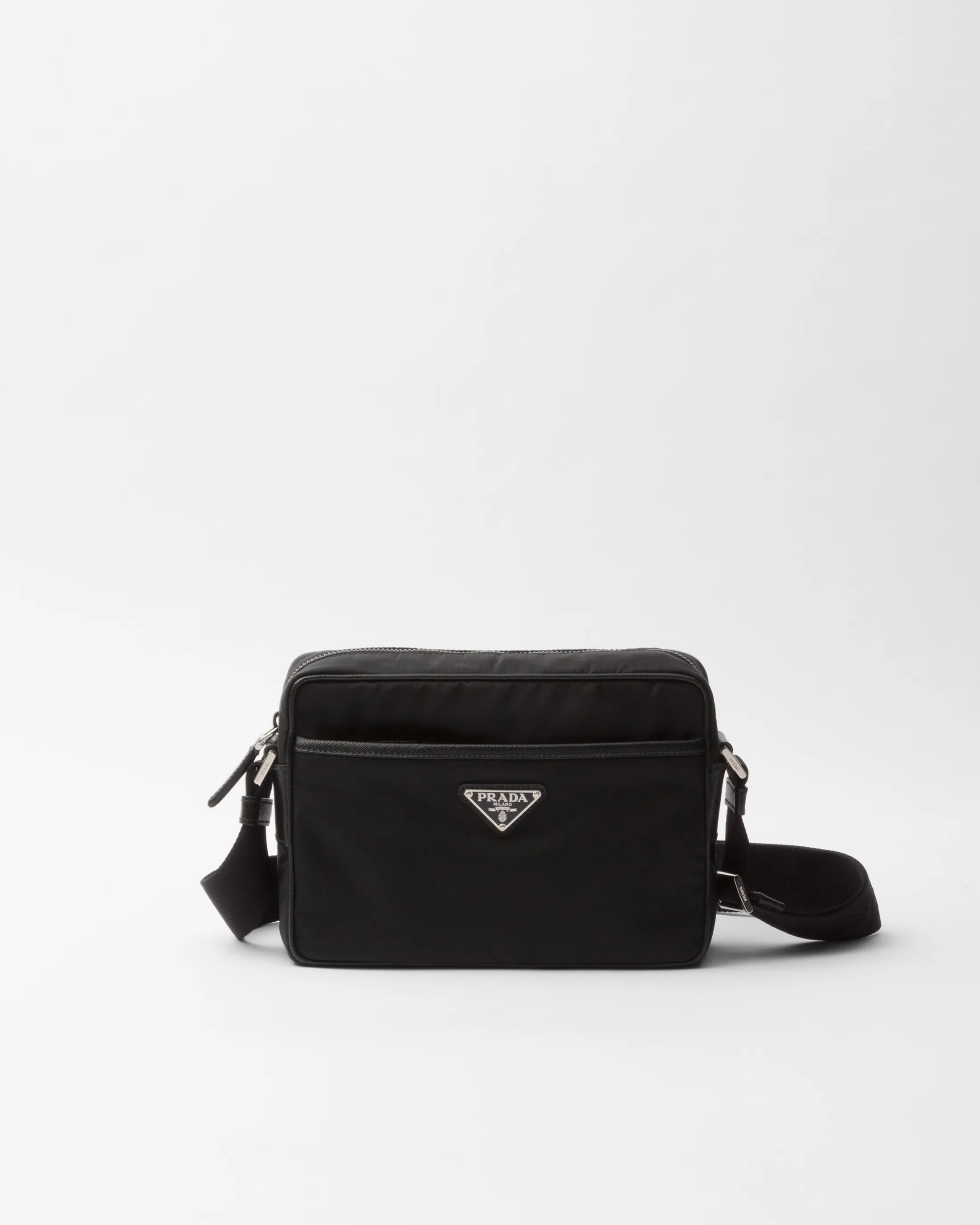 Prada Re-Nylon and Saffiano shoulder bag Black Fashion