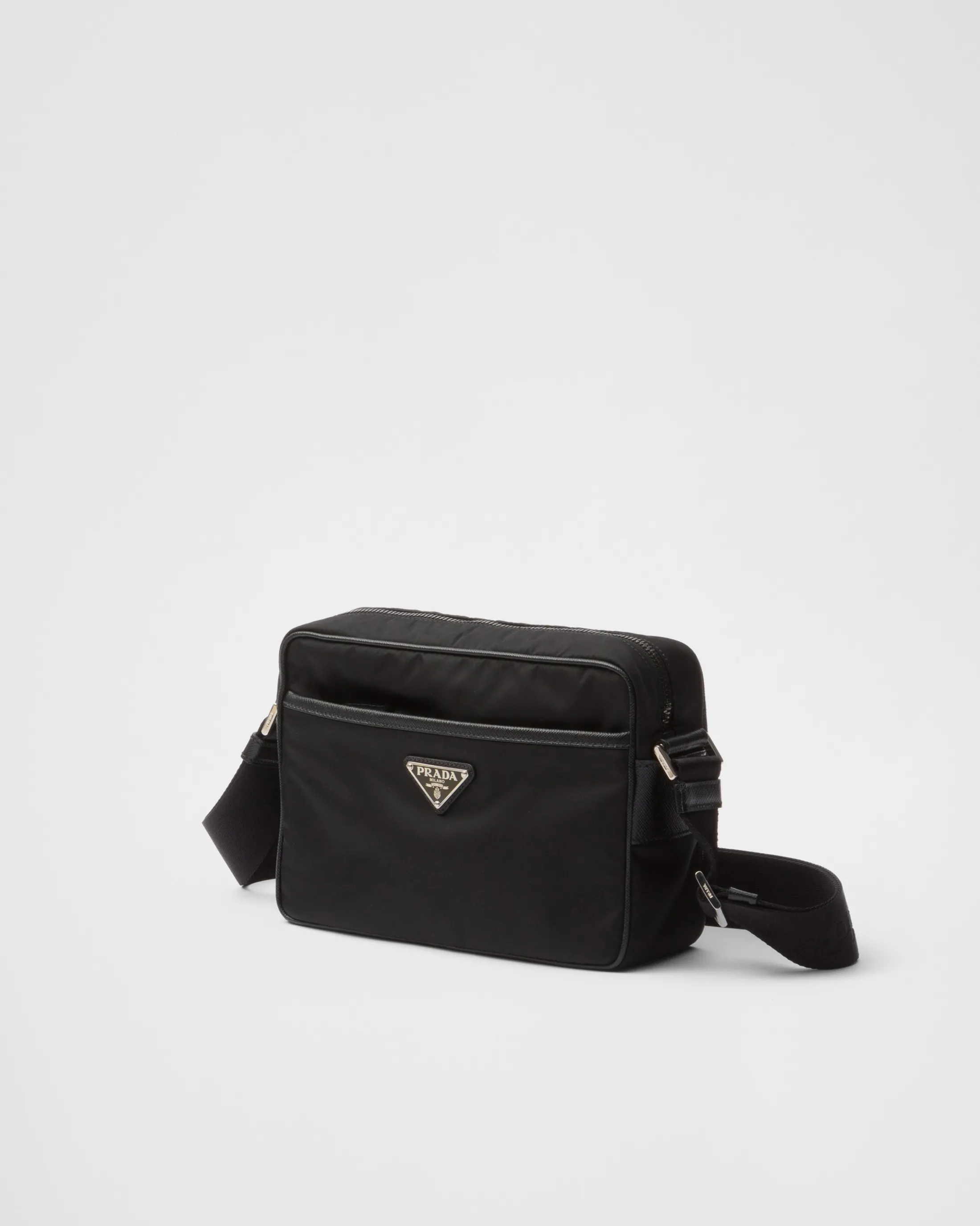 Prada Re-Nylon and Saffiano shoulder bag Black Fashion