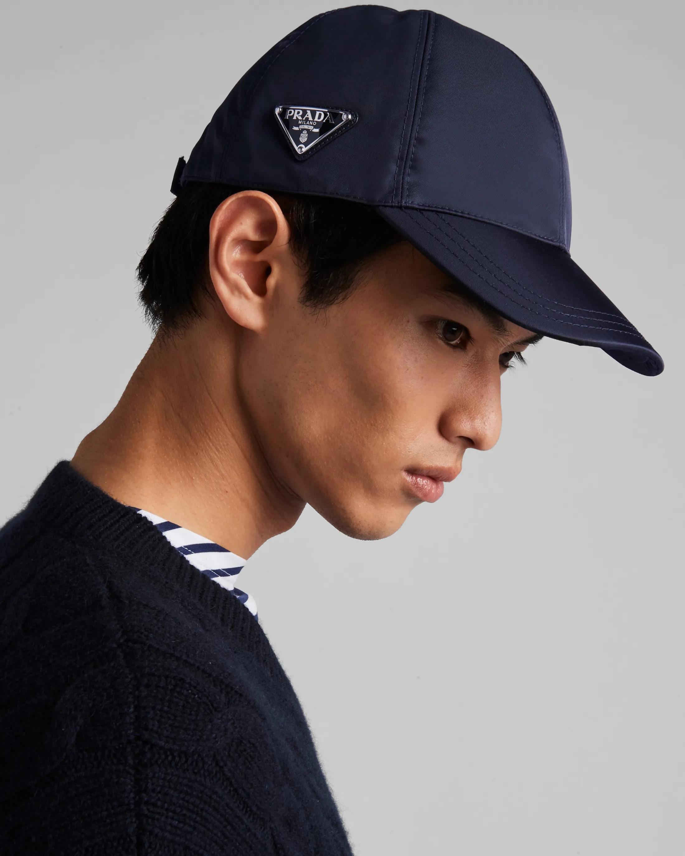 Prada Re-Nylon baseball cap Navy New