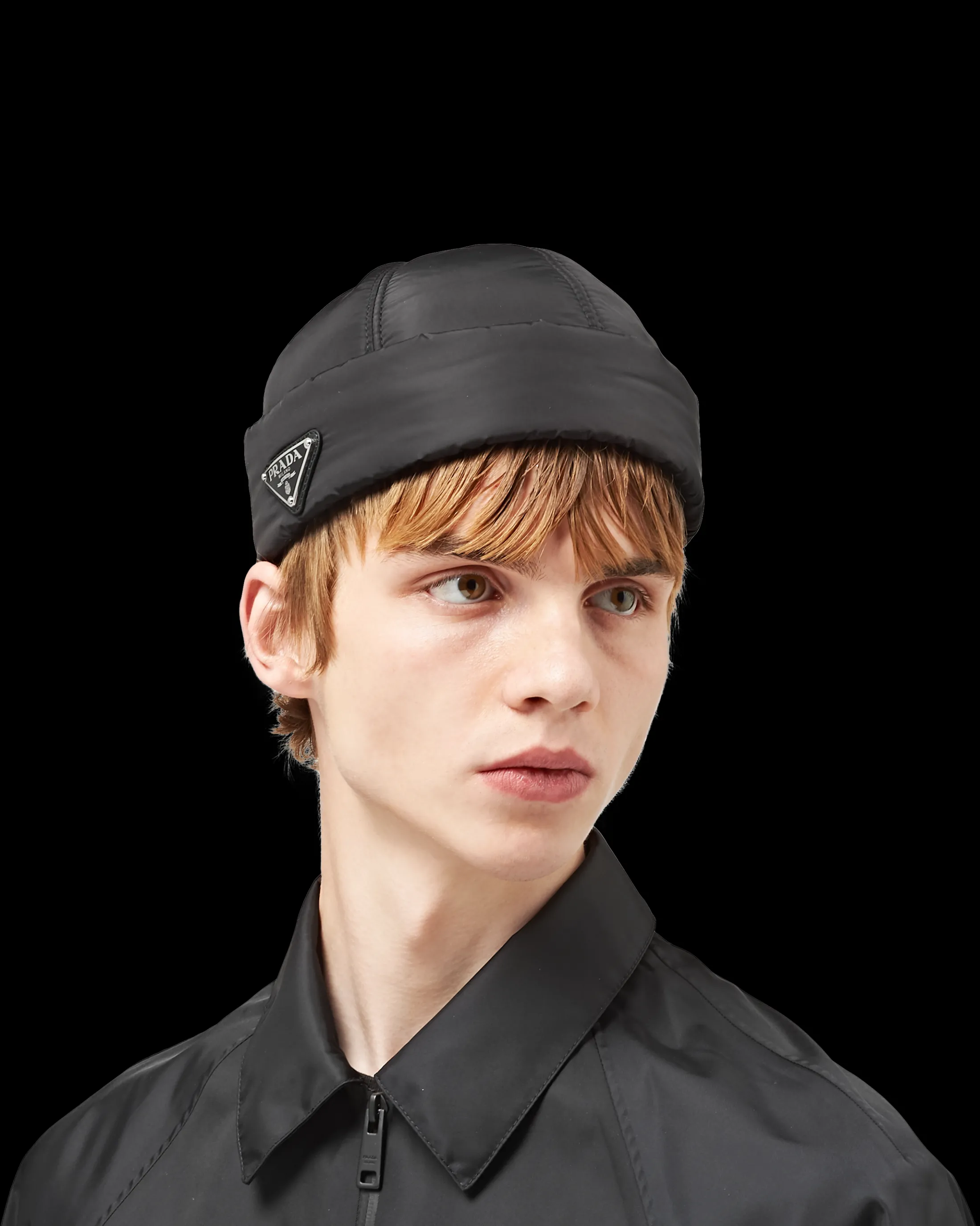 Prada Re-Nylon beanie Black Hot