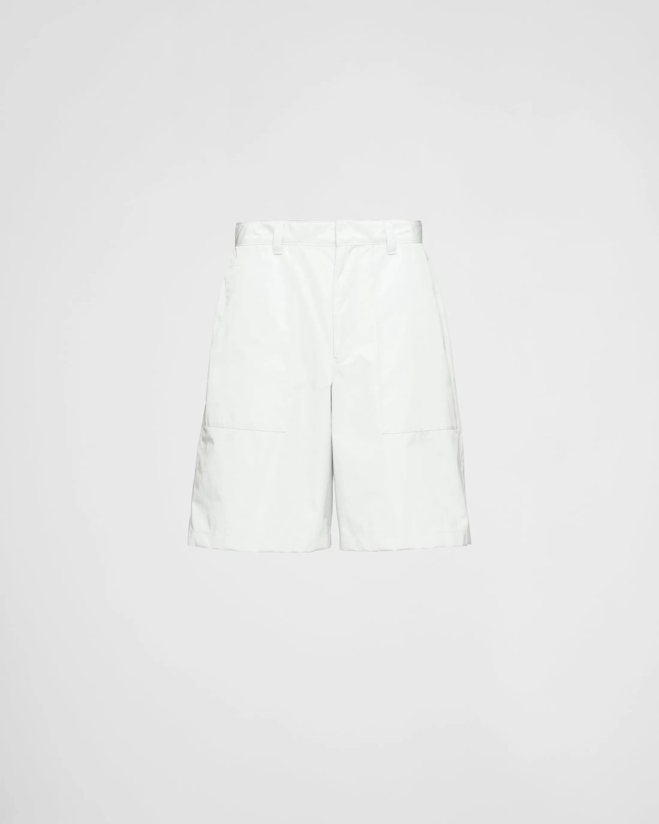 Prada Re-Nylon Bermudas White Sale