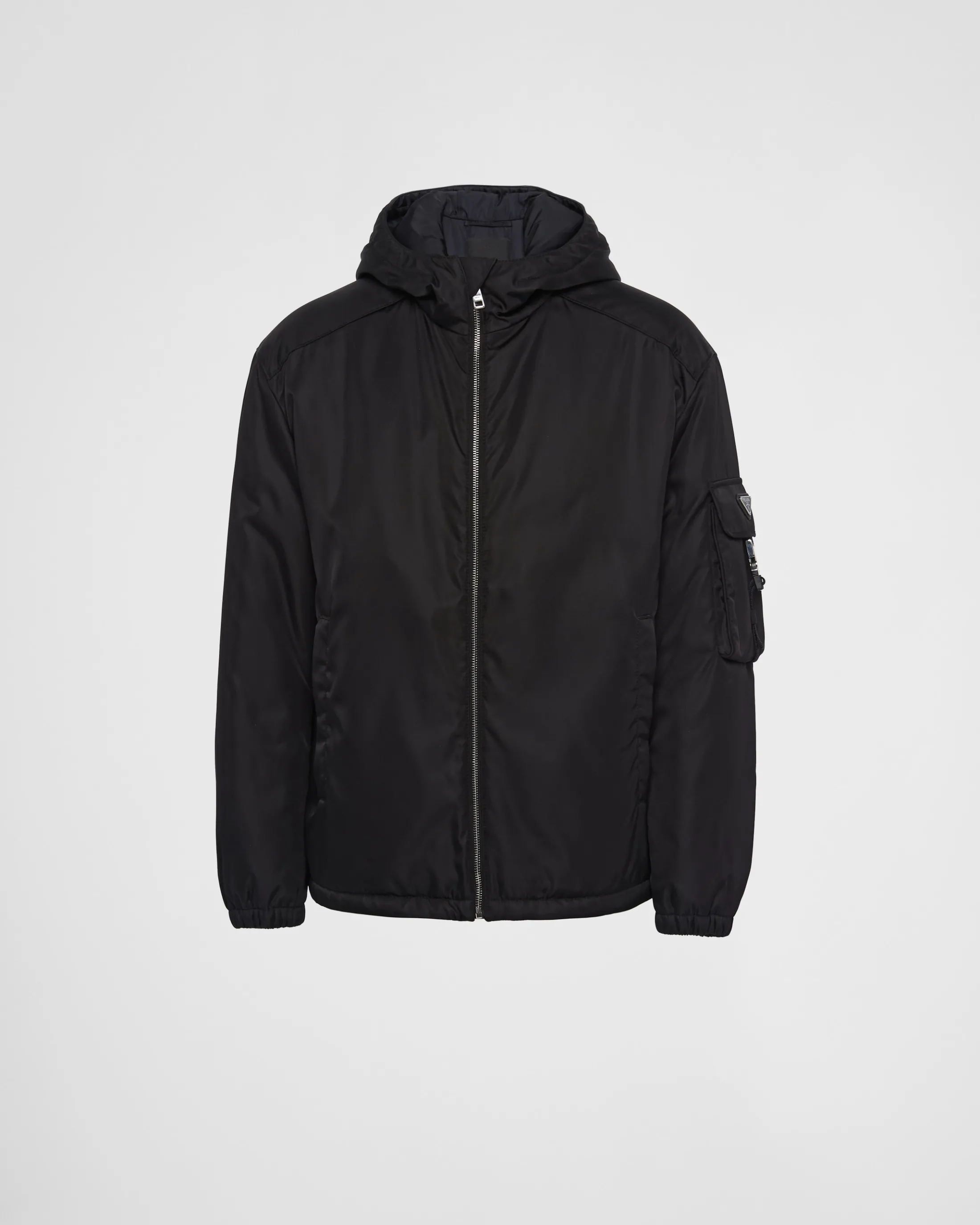 Prada Re-Nylon blouson jacket Black Outlet